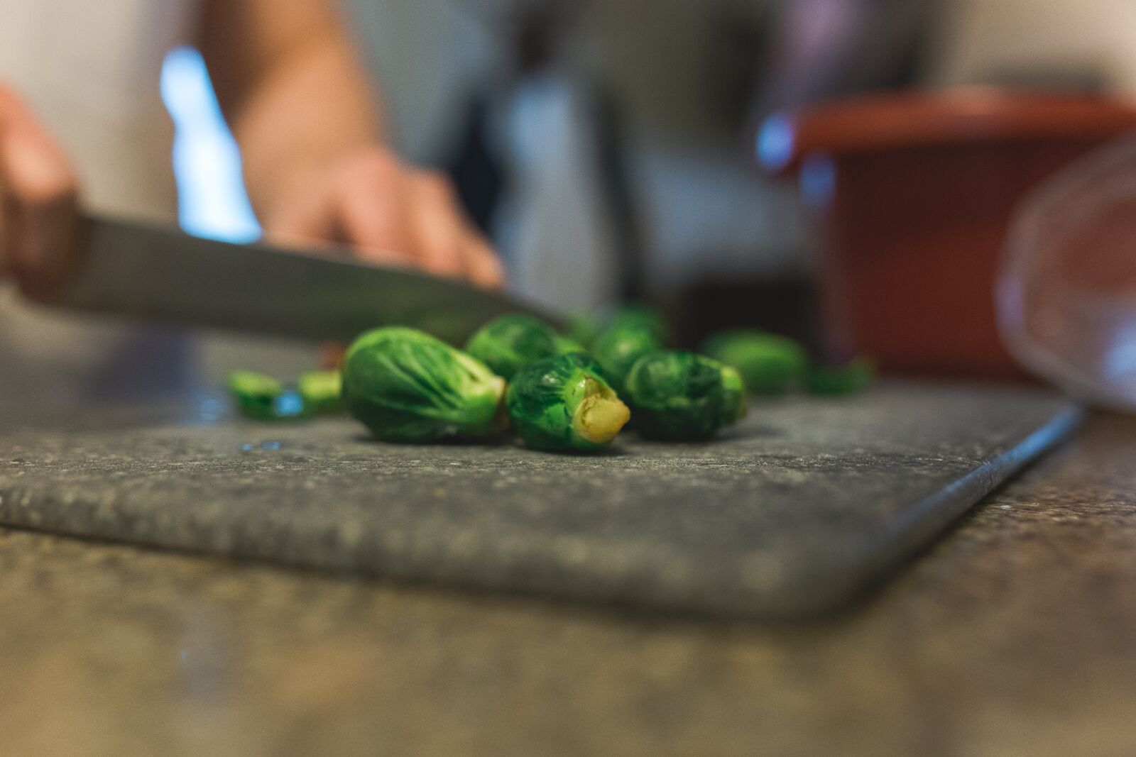 Sigma 35mm F1.4 DG HSM Art sample photo. Brussel sprouts, cooking, vegetables photography