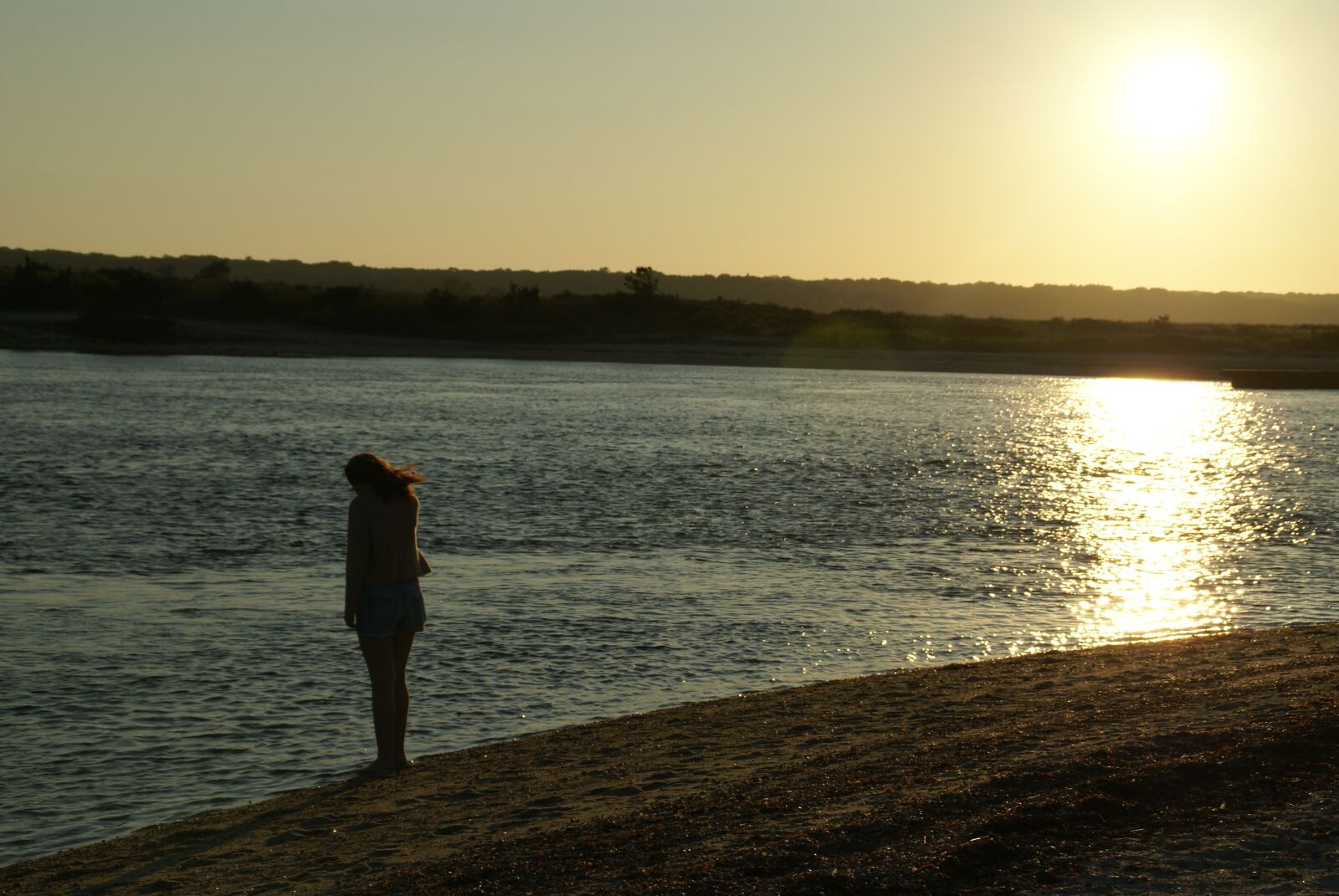 Sony Alpha DSLR-A100 sample photo. Sunset, ocean, hamptons photography
