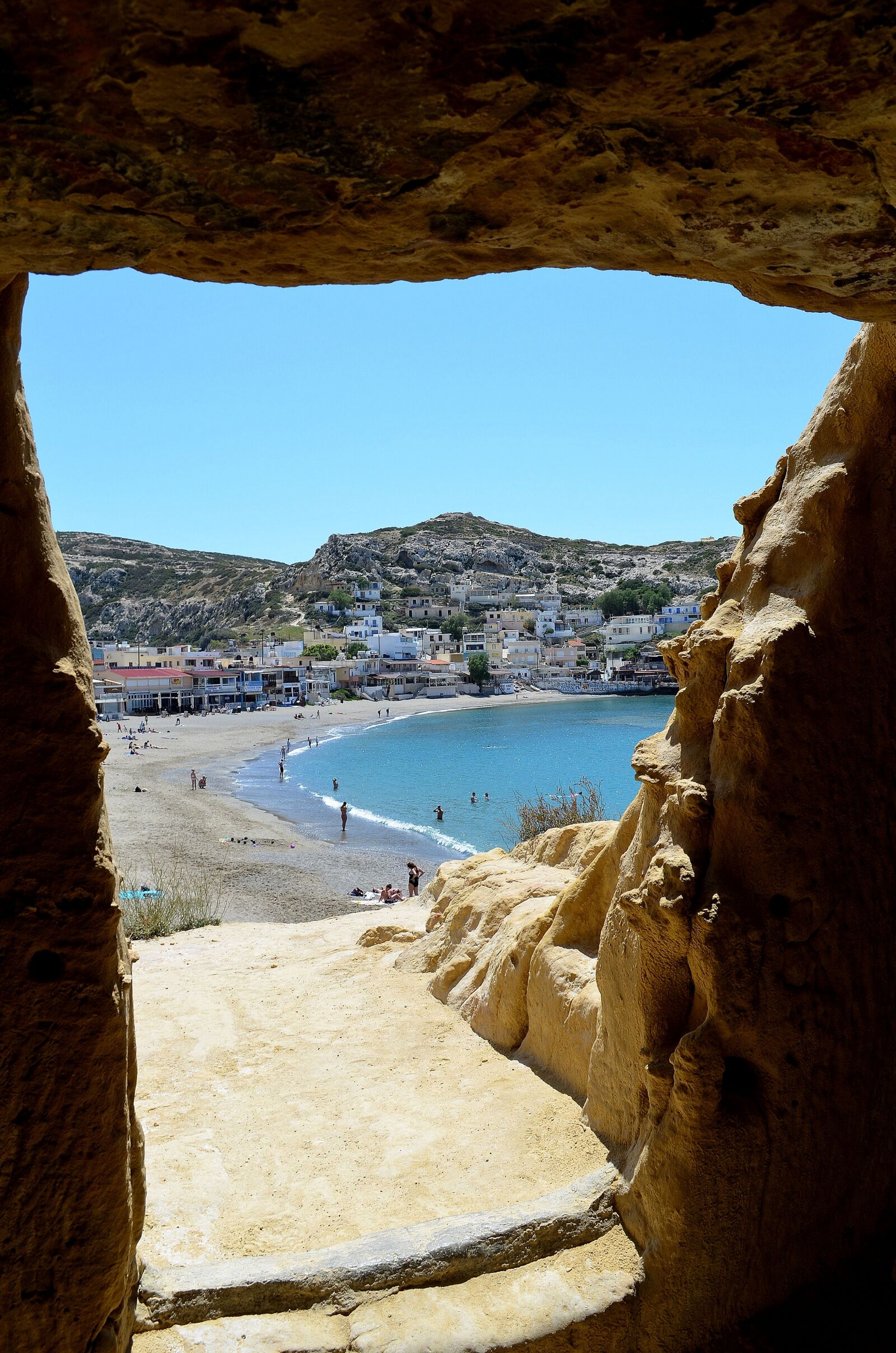 Nikon D5100 sample photo. Matala, greece, cave photography