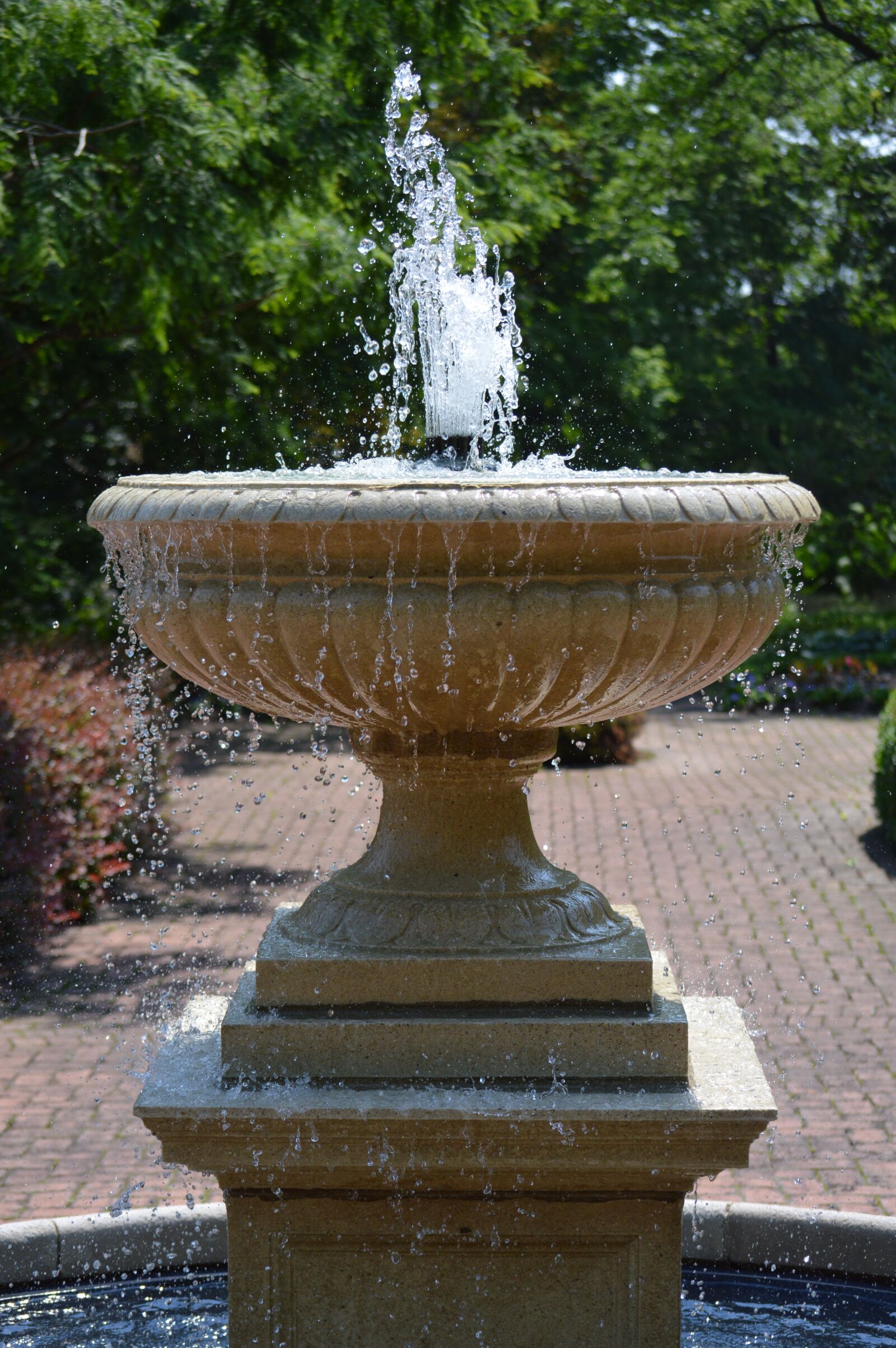 Nikon D3200 sample photo. Fountain, water, park photography
