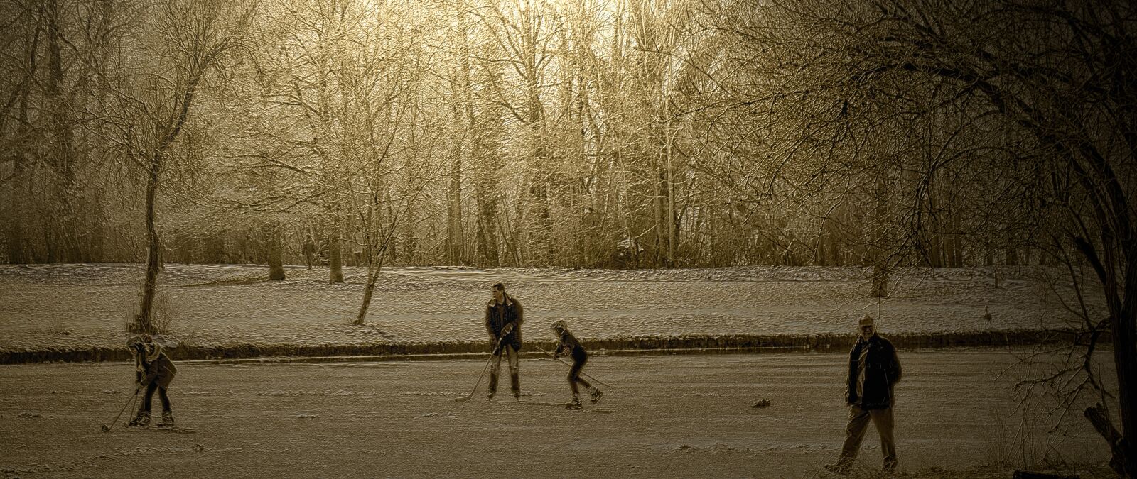 Nikon D7200 sample photo. Winter, pond, frozen photography