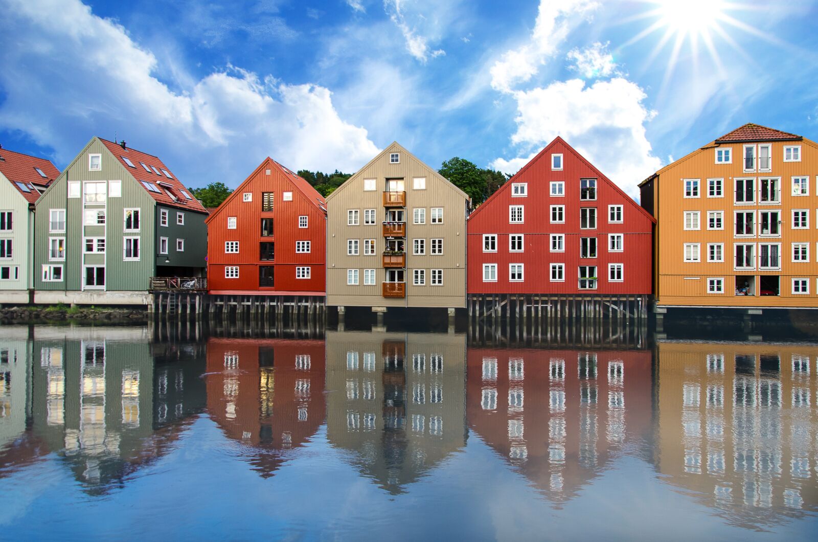 Nikon D7000 sample photo. Trondheim, norway, houses photography
