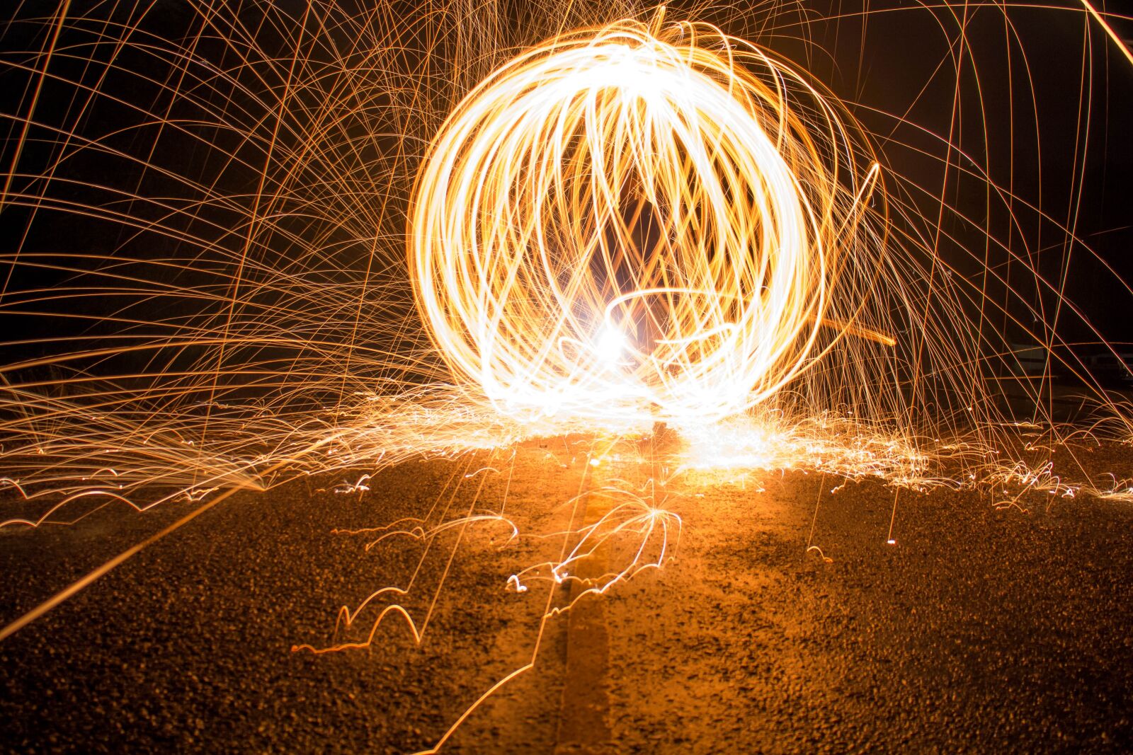 Canon EOS M sample photo. Sparks, light, long exposure photography