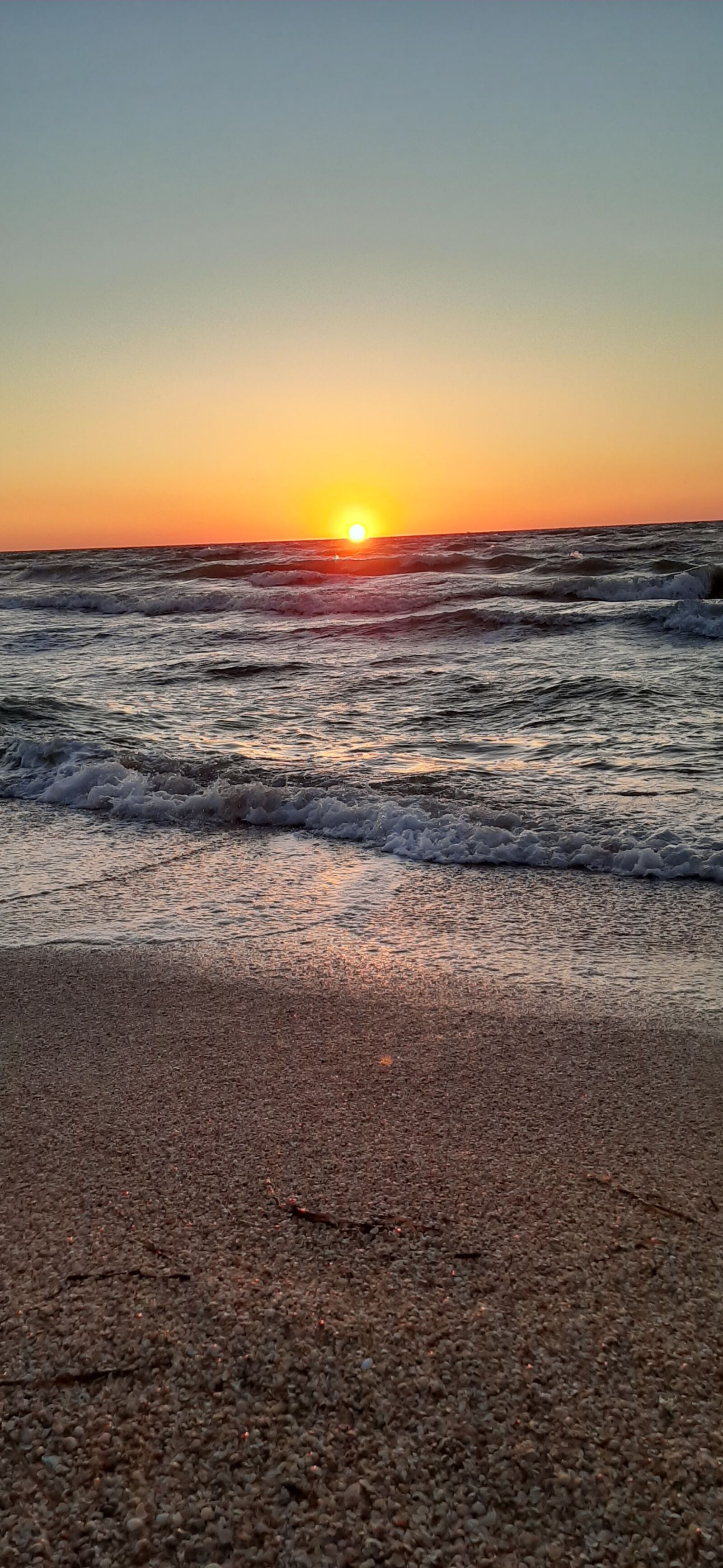 Samsung Galaxy A50 sample photo. Sea, rossvet, sun photography