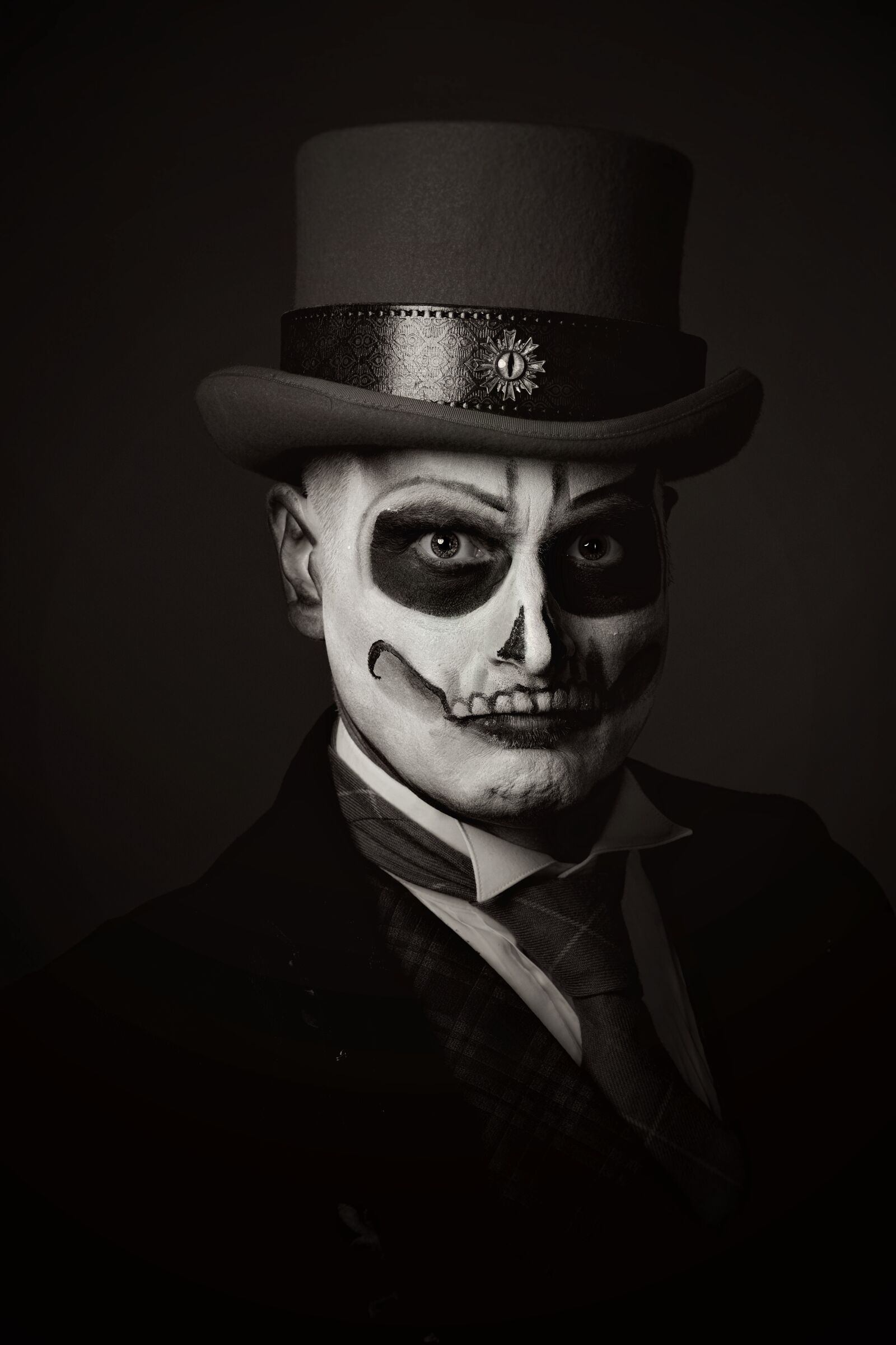 Nikon D7100 sample photo. Haloween, make-up, black and photography