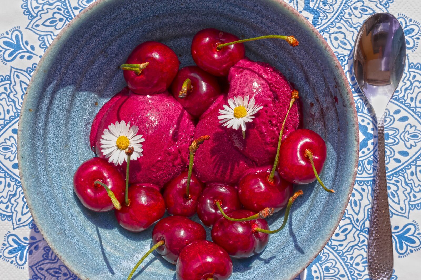 Canon EOS 1300D (EOS Rebel T6 / EOS Kiss X80) sample photo. Dessert, sorbet, cherries photography
