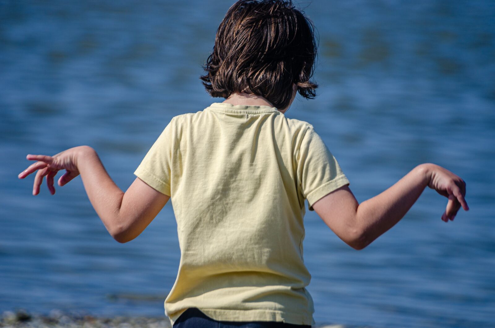 Nikon D7000 sample photo. Child, beach, sea photography
