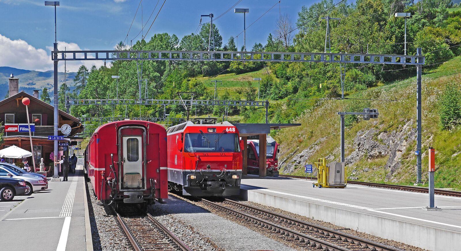 Panasonic Lumix DMC-GH3 sample photo. Rhaetian railways, filisur, crossing photography