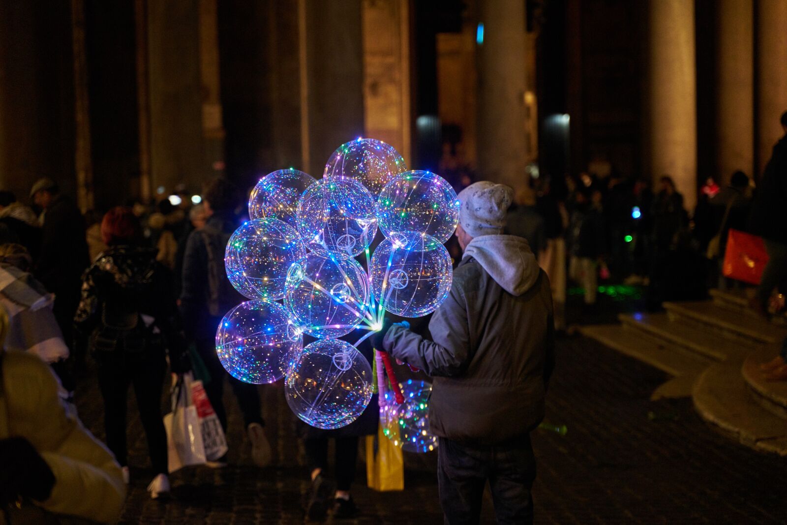 Tamron 28-75mm F2.8 Di III RXD sample photo. Seller, evening, market photography