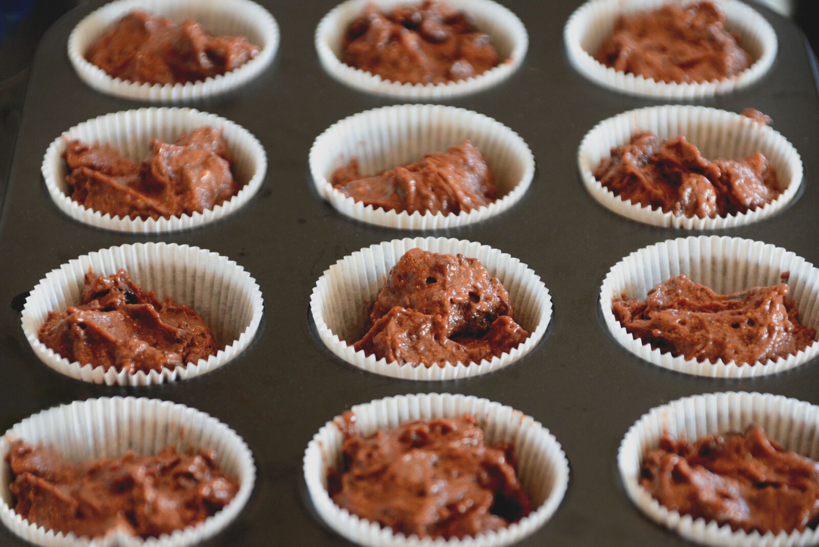 Nikon D610 sample photo. Dough, cake mix, muffins photography