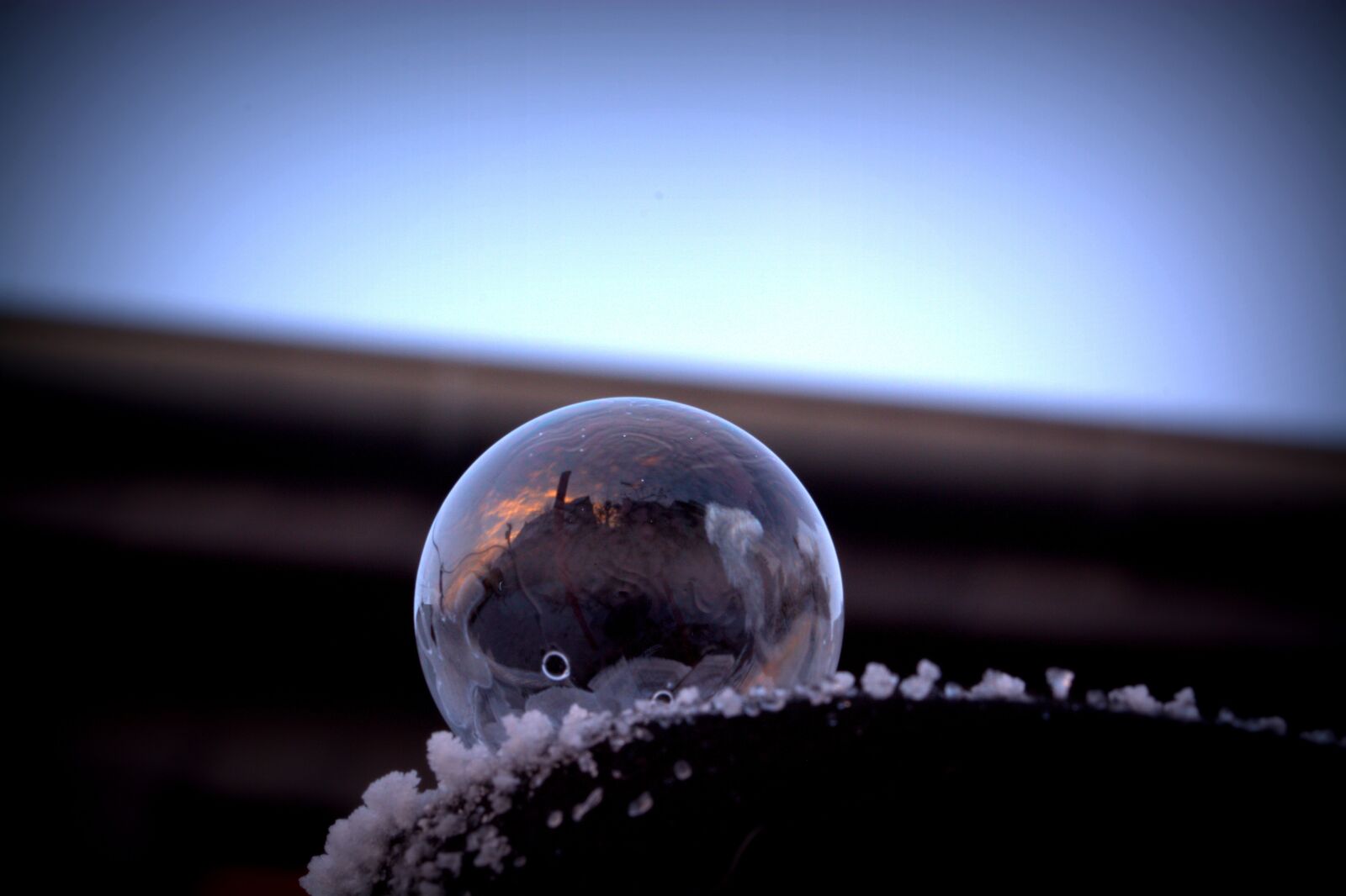 Nikon D5200 sample photo. Soap bubble, freeze, frozen photography
