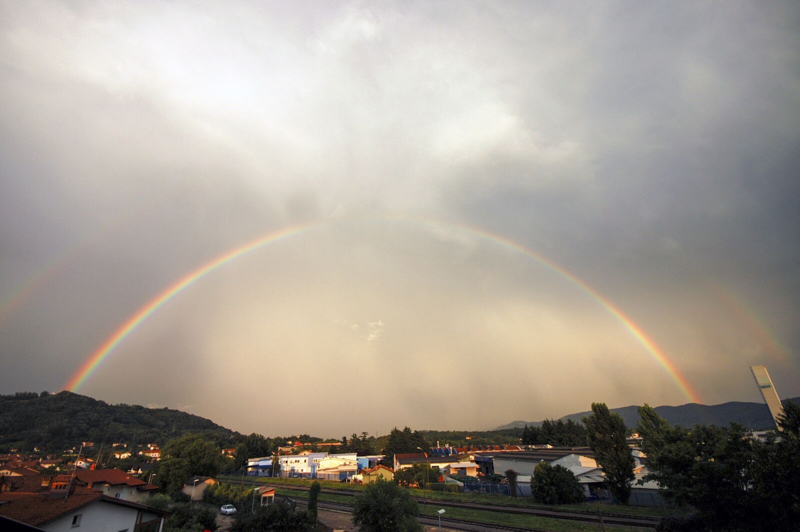 Nikon D50 sample photo. Rainbow, landscape, nature photography