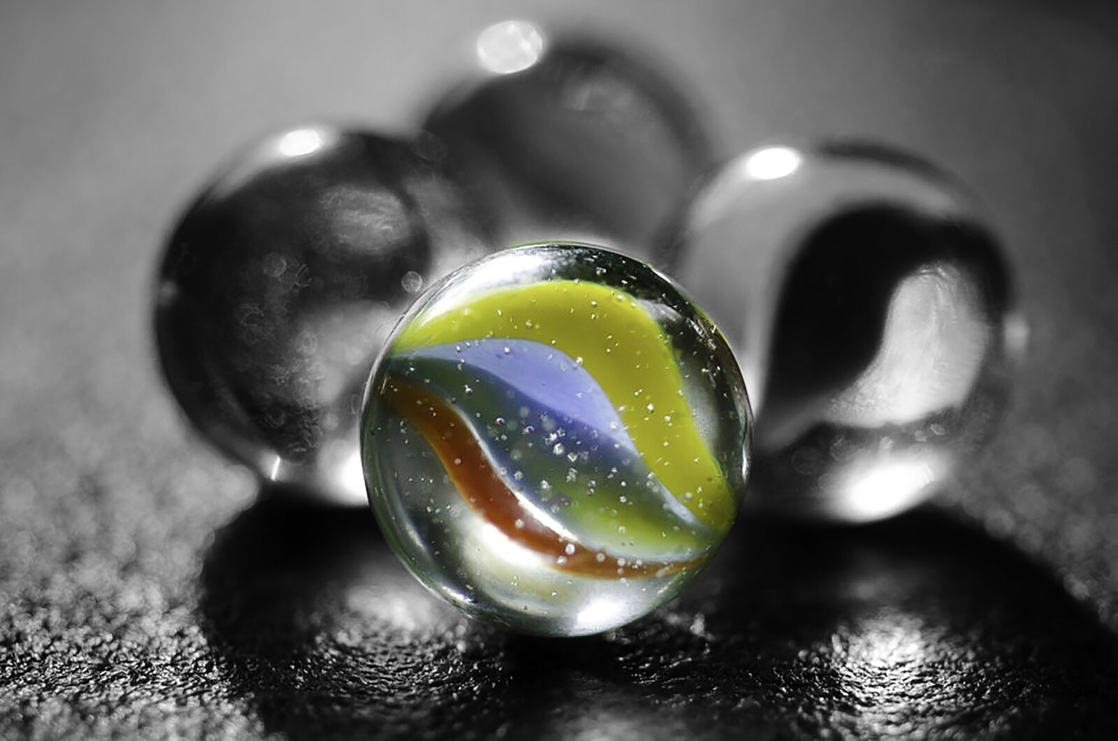 Nikon D7000 sample photo. Marbles, black and white photography