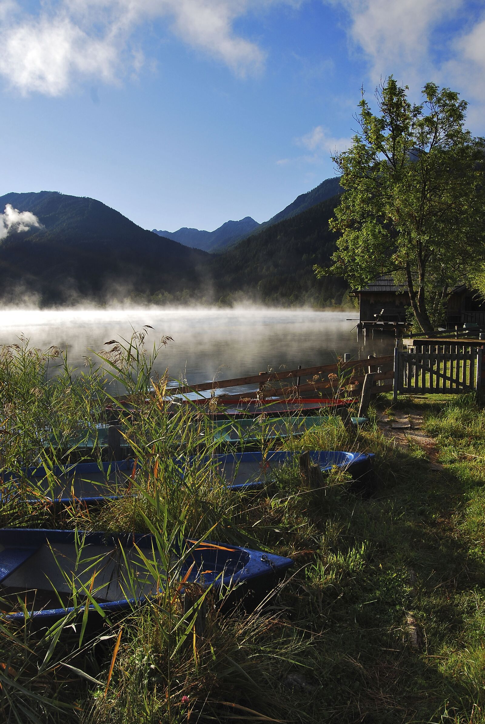 Nikon D80 sample photo. Lake weissensee, carinthia, sunrise photography