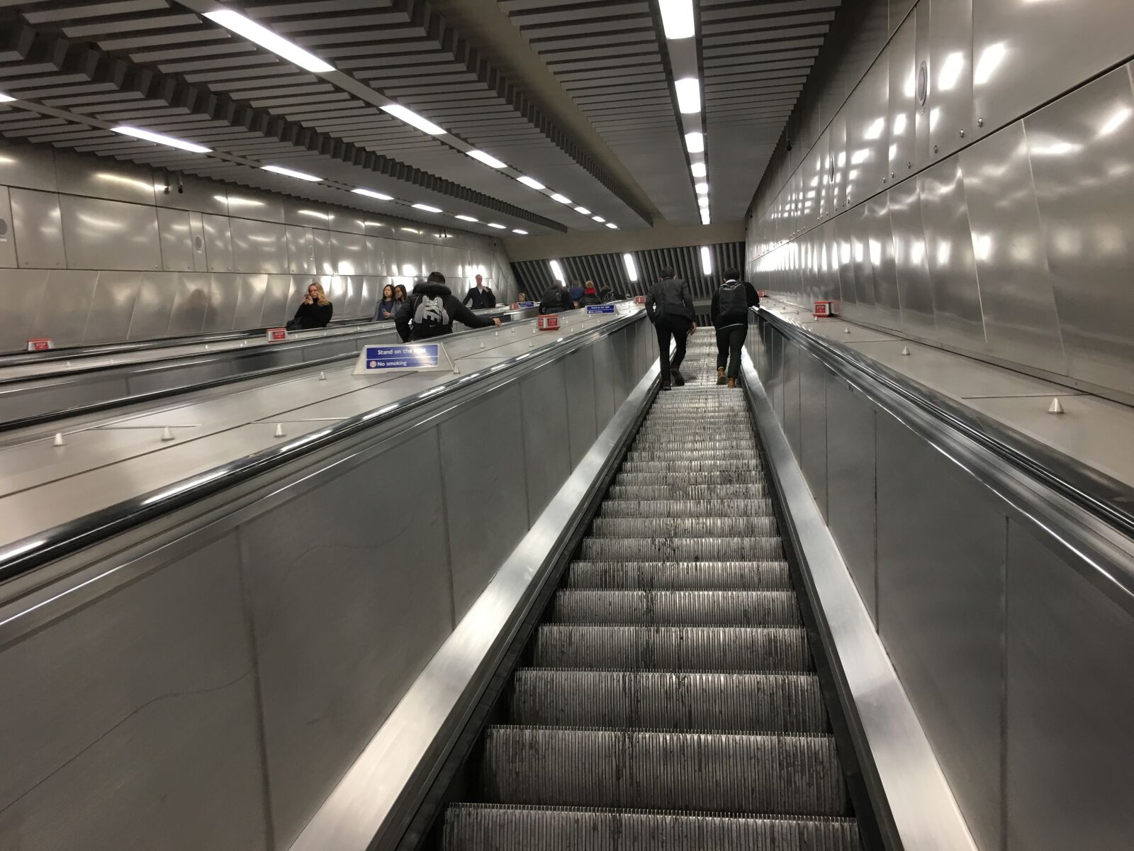 Apple iPhone 6s Plus sample photo. Escalator, tube, underground photography