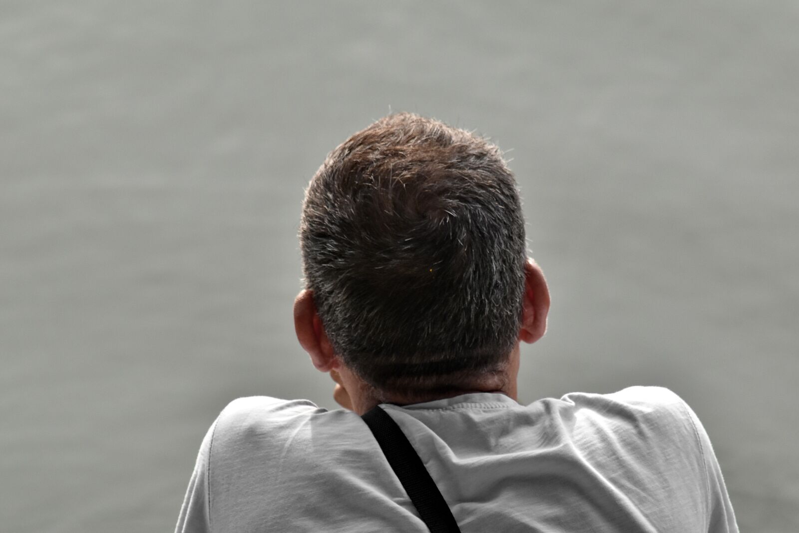 Nikon D5500 sample photo. Alone, man, think, water photography