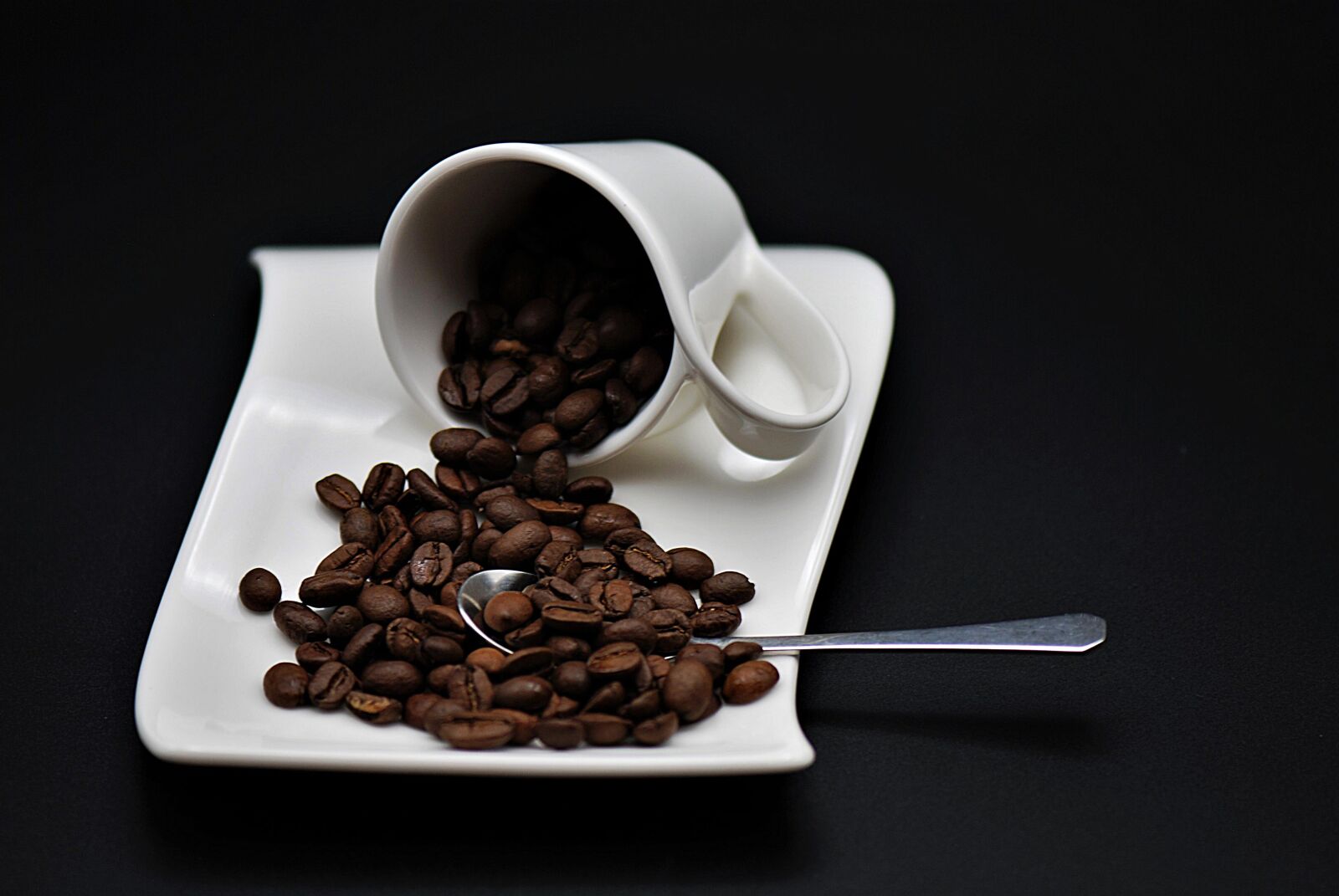 Nikon D80 sample photo. Coffee, coffee cup, spoon photography