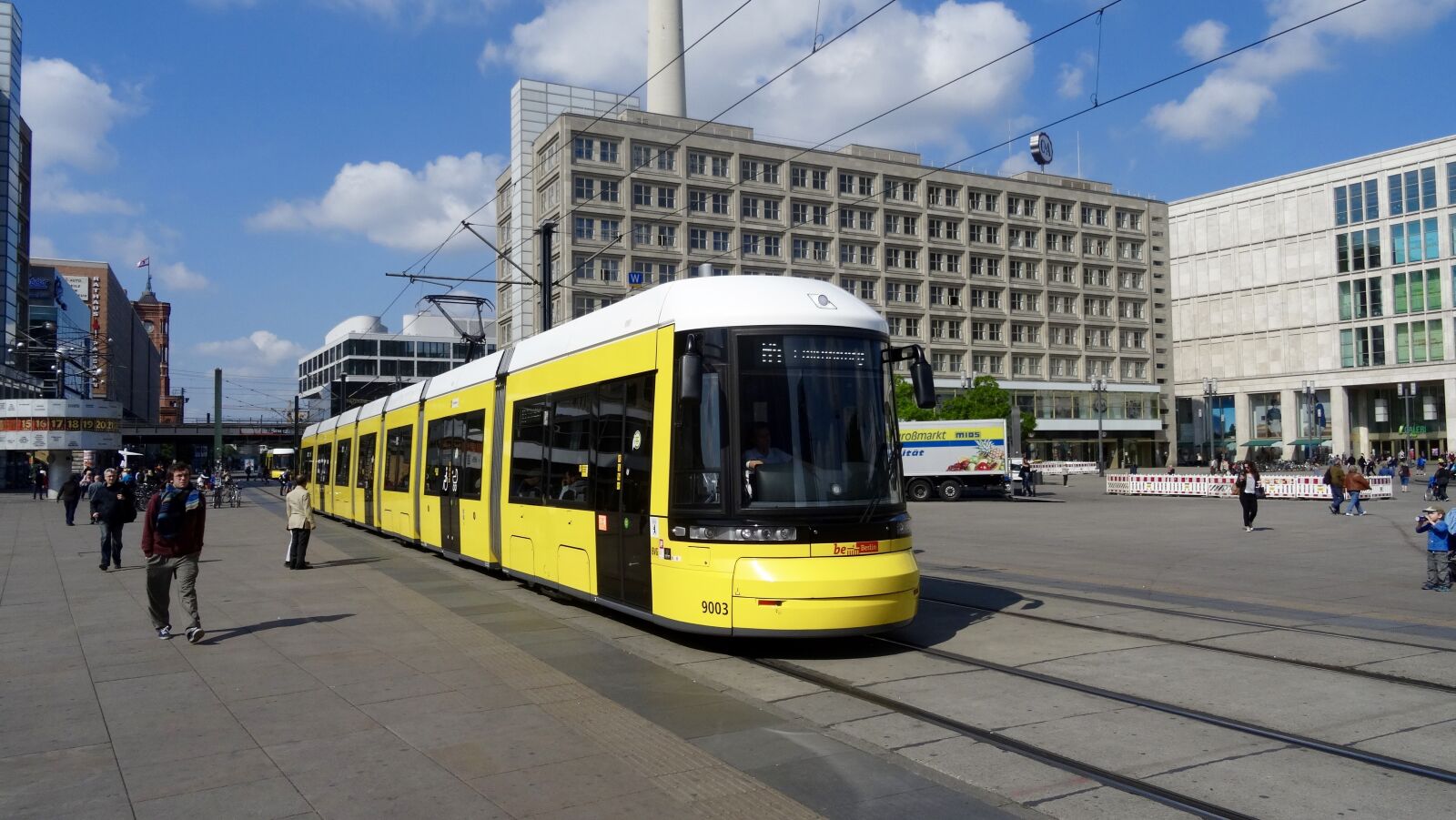 Sony DSC-HX50 sample photo. Berlin, alexanderplatz, tram photography