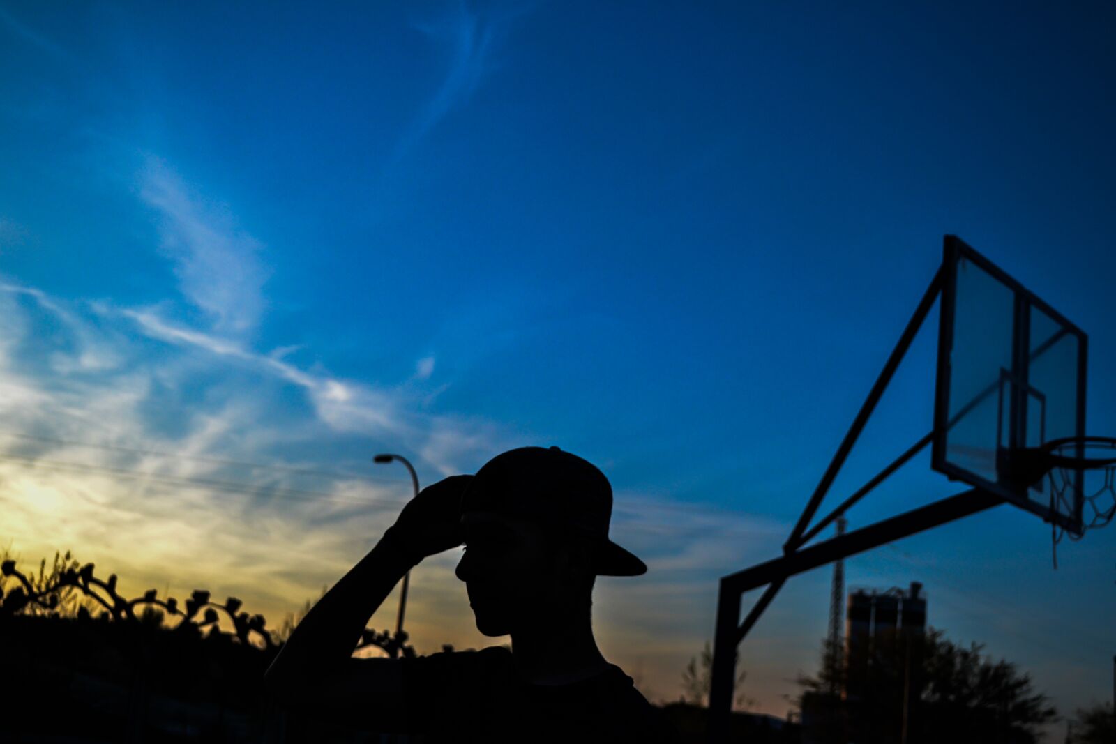 Nikon D3100 sample photo. Wallpaper, basketball, sunset photography