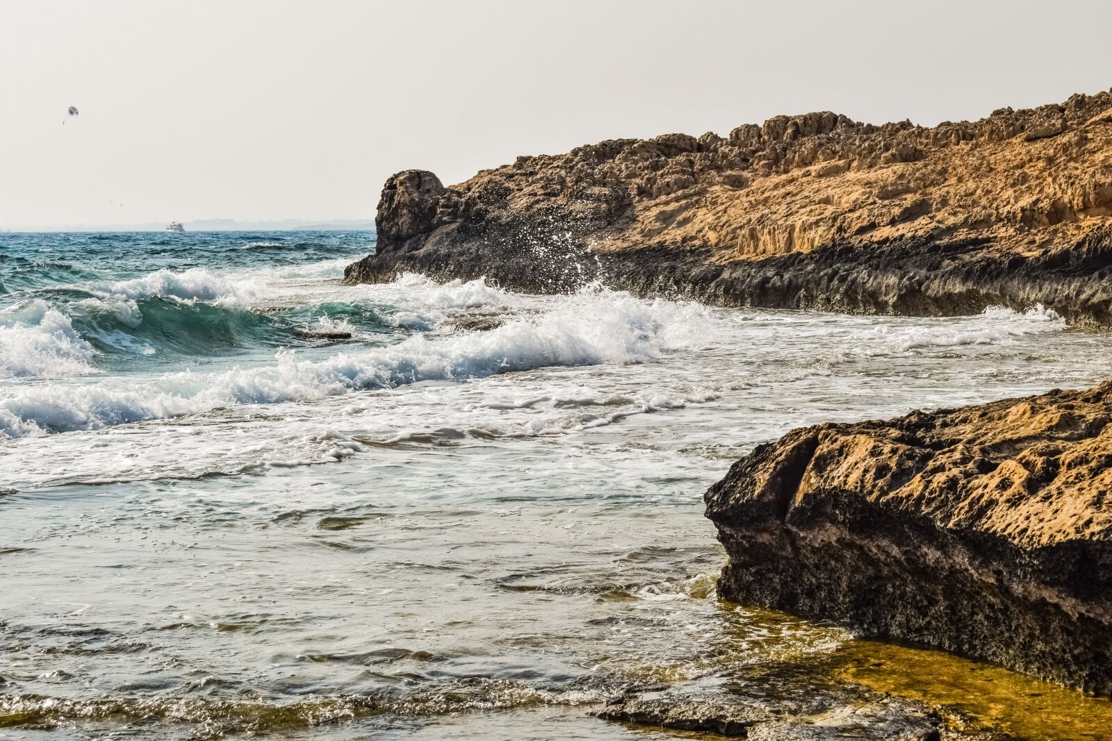 Nikon D3300 sample photo. Rocky coast, sea, waves photography