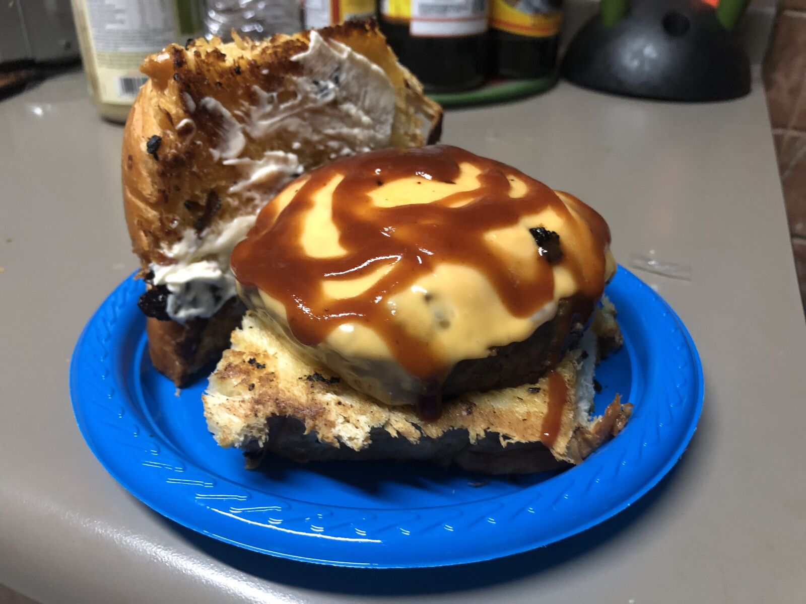 iPhone 8 back camera 3.99mm f/1.8 sample photo. Burger, food, fo photography