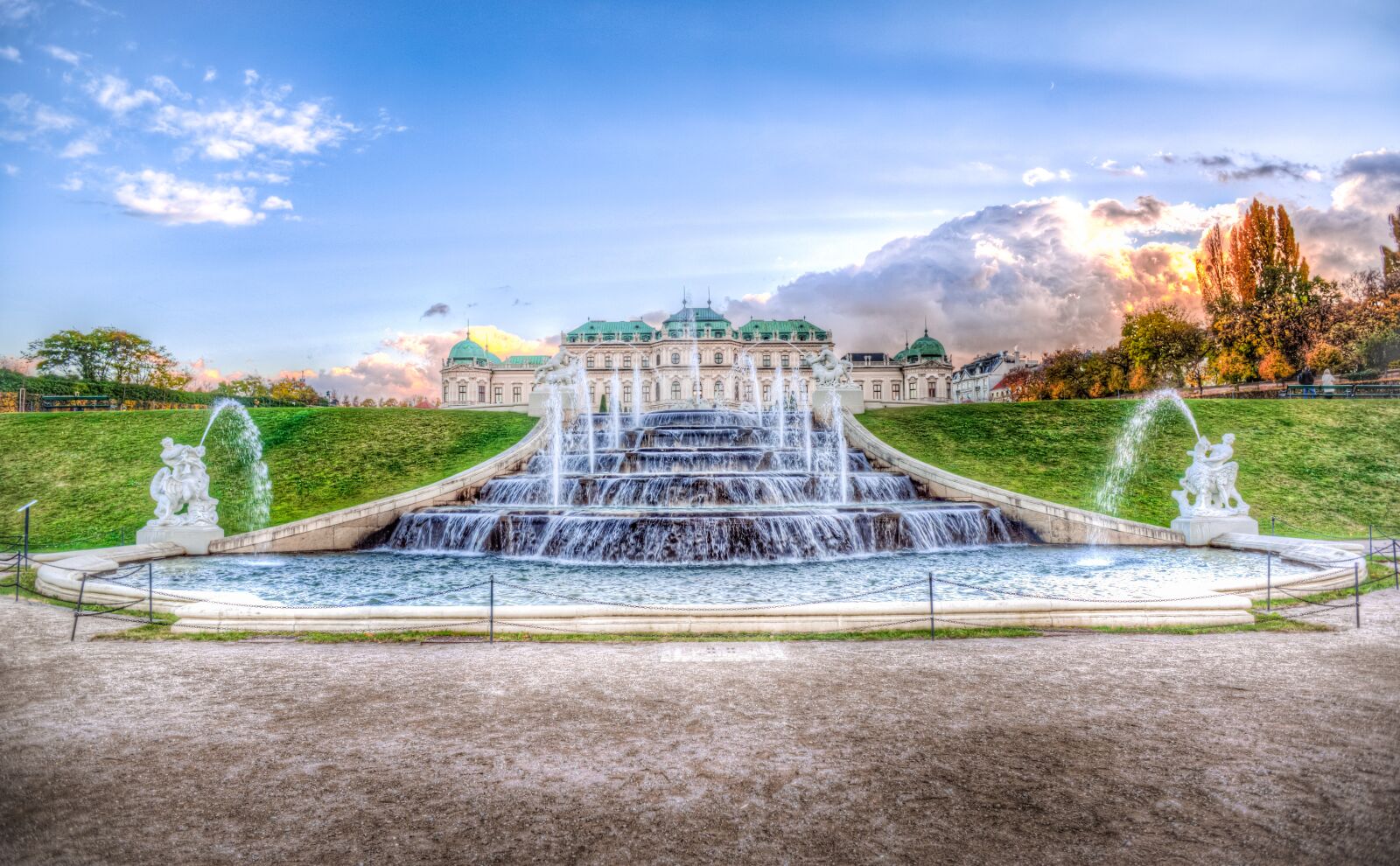 Nikon D610 sample photo. Fountain, vienna, belvedere photography