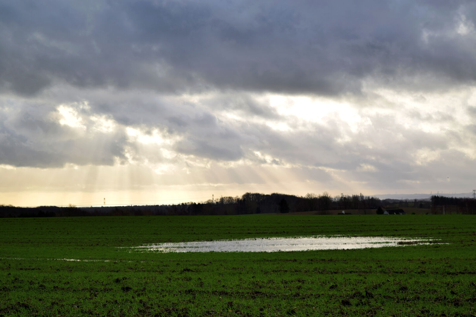 Nikon D3300 sample photo. Clouds, denmark, field, logten photography