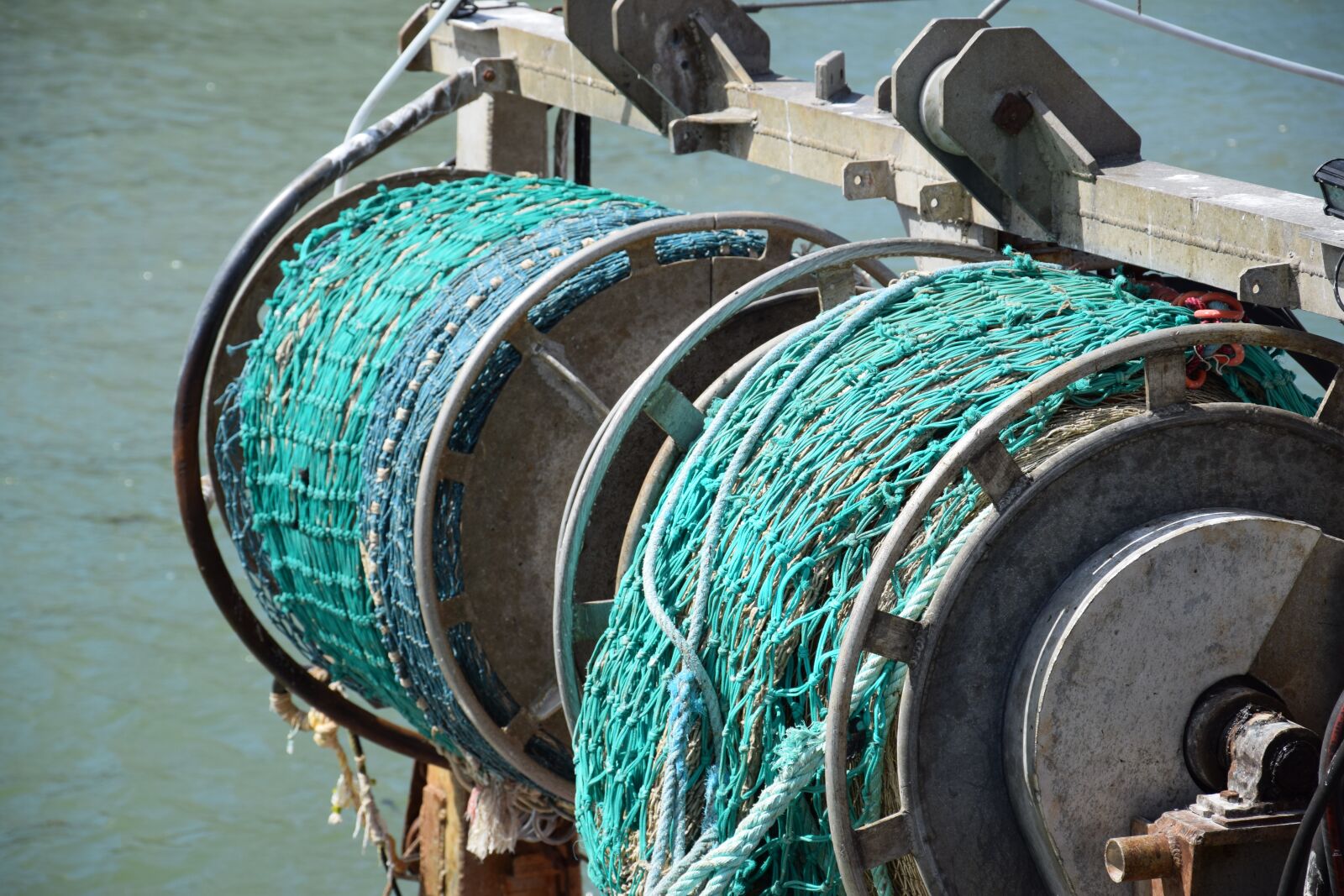 Nikon D5300 sample photo. Fishing, net, port photography