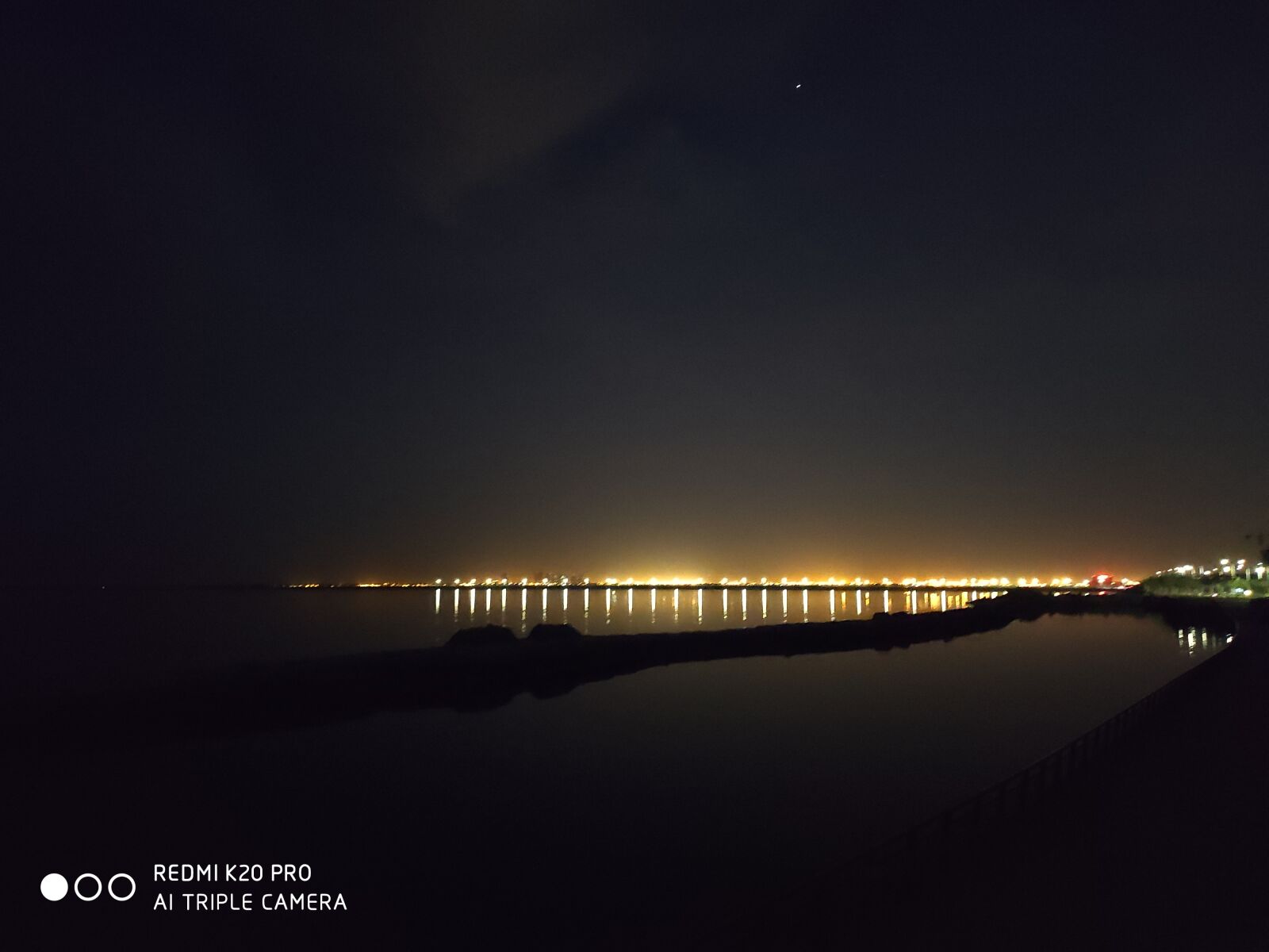Xiaomi Redmi K20 Pro sample photo. Tianjin, the sea, night photography