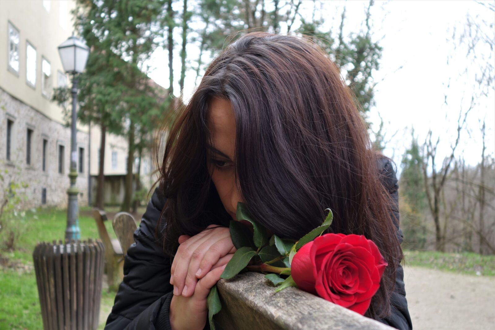Sony Cyber-shot DSC-RX100 II sample photo. Girl with red rose photography
