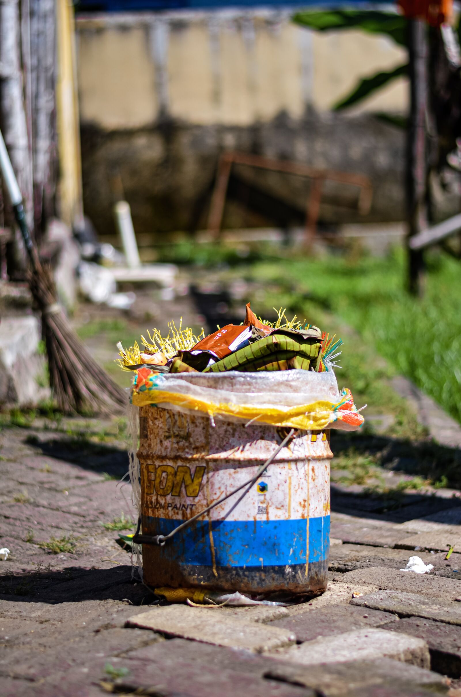 Nikon D5100 sample photo. Trash, blur background, focus photography