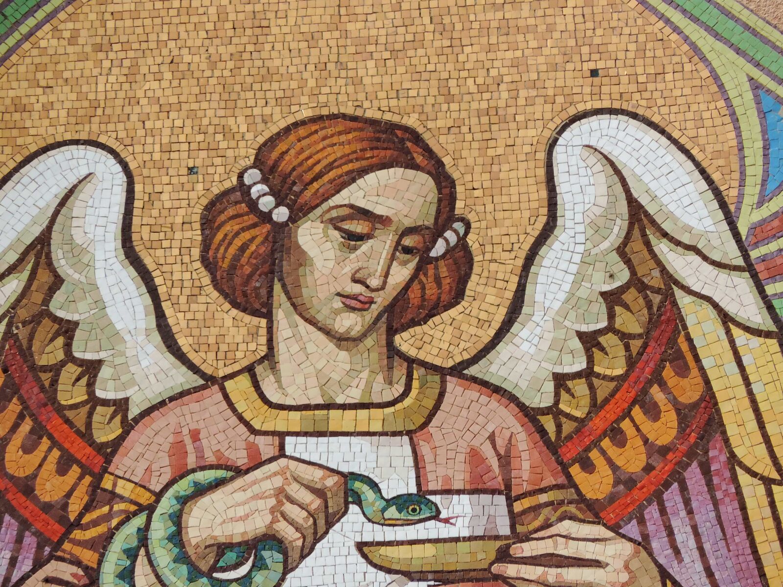 Nikon Coolpix P520 sample photo. Angel, culture, mosaic, woman photography