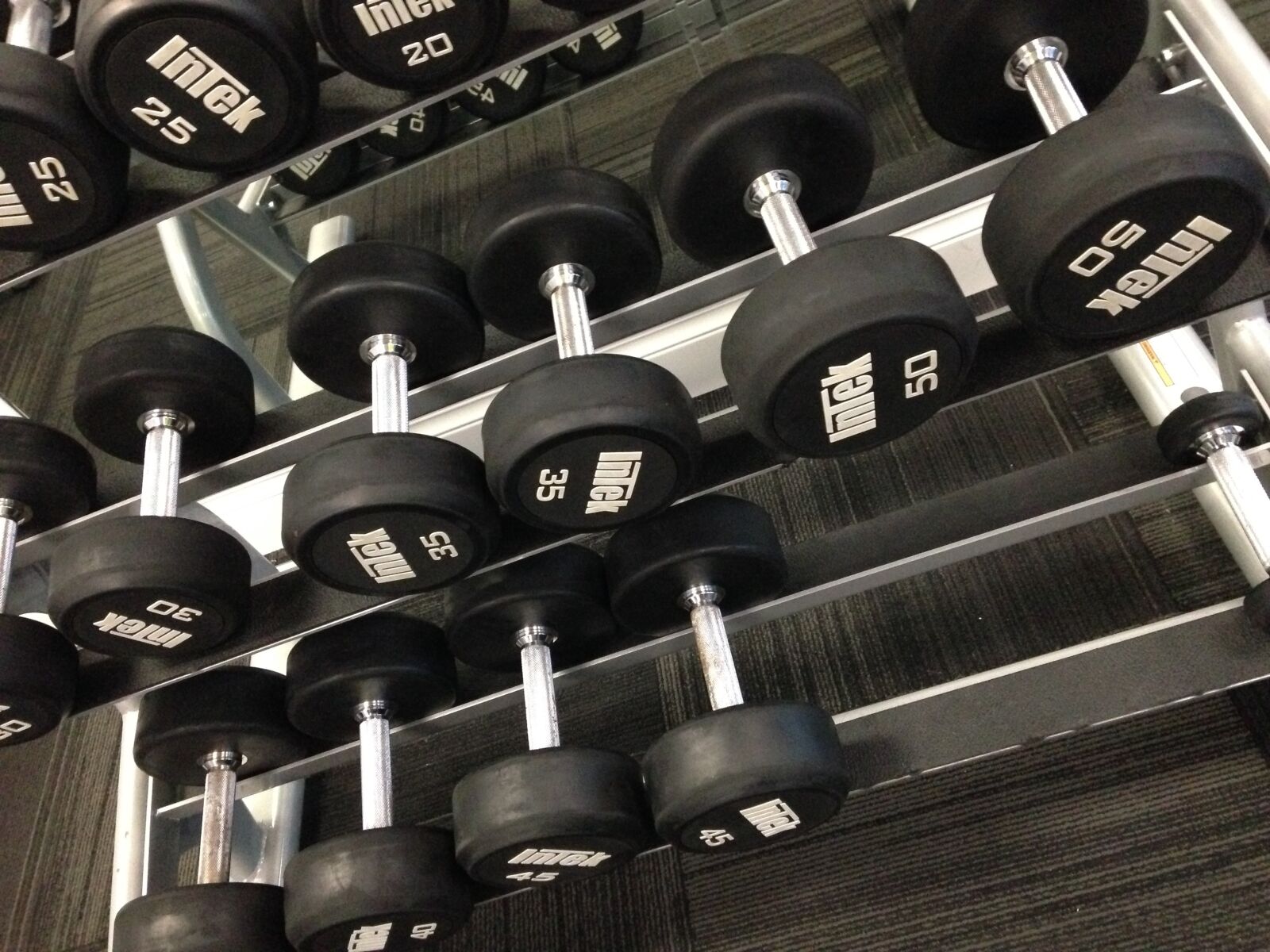 iPhone 5 back camera 4.12mm f/2.4 sample photo. Dumbbells, sport, fitness photography