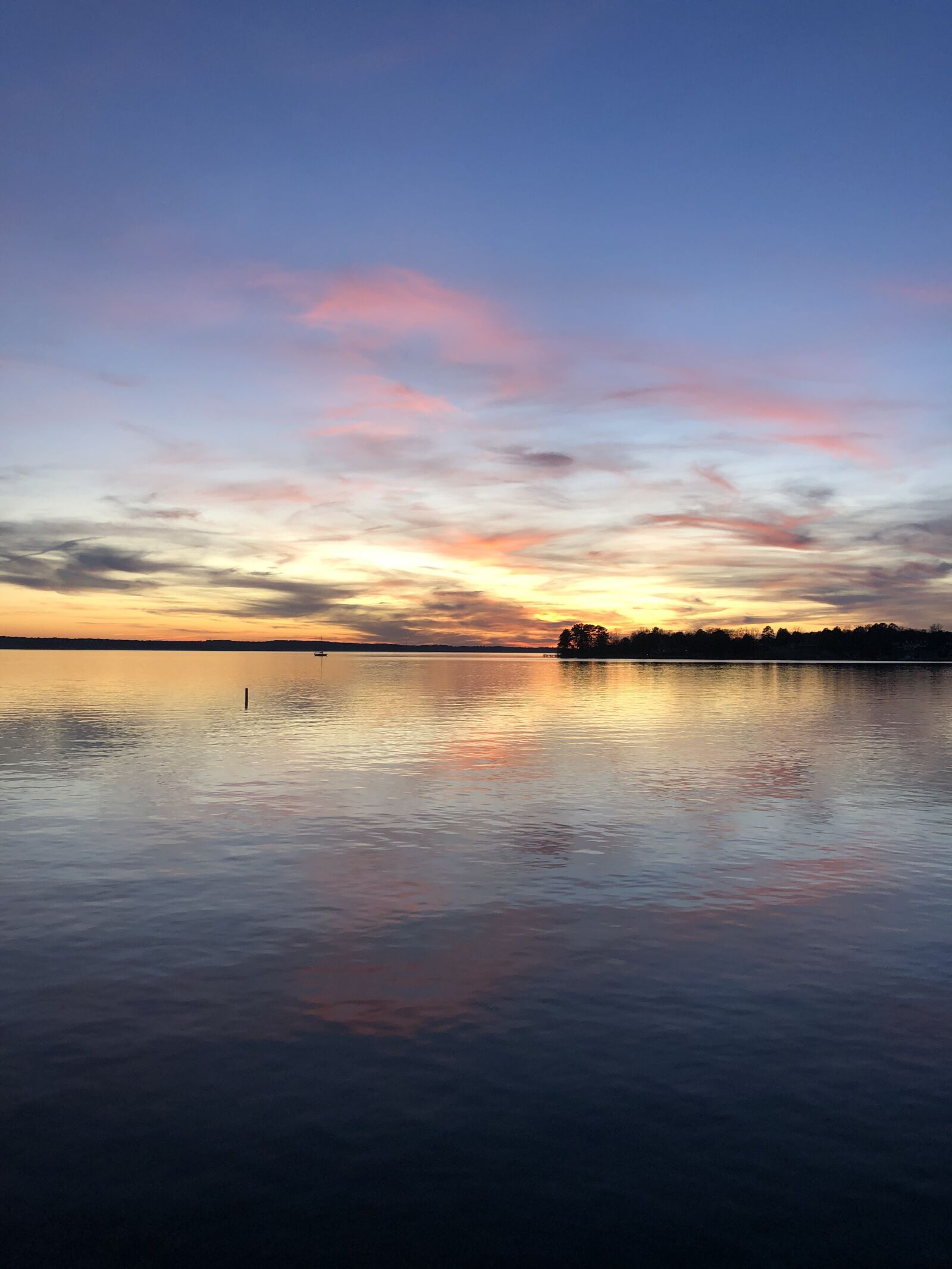 iPhone X back dual camera 4mm f/1.8 sample photo. Lake, scenery, lake murray photography
