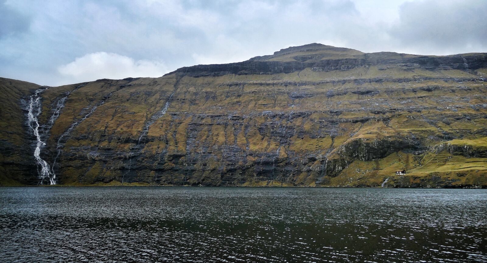 Panasonic Lumix DMC-FZ1000 sample photo. Faroe islands, waterfall, mountain photography
