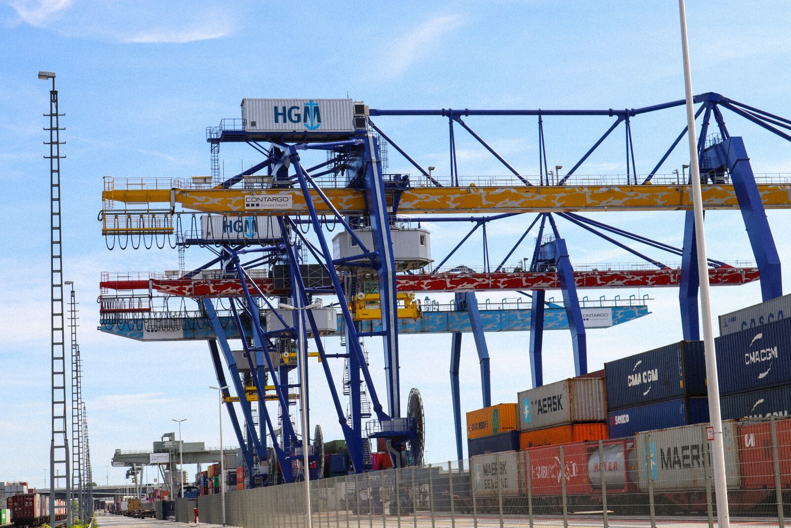 Canon EOS 80D sample photo. Mannheim port, crane, port photography