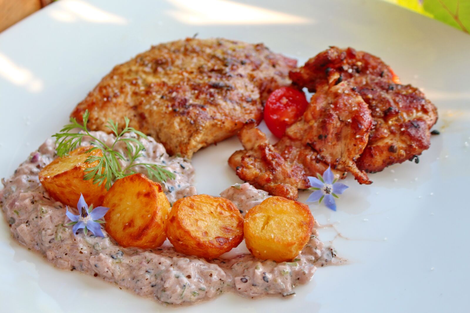 Canon EOS 700D (EOS Rebel T5i / EOS Kiss X7i) sample photo. Potato, chicken photography