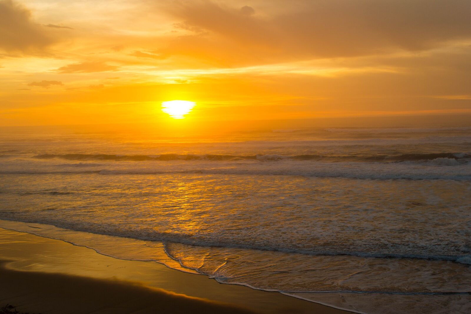 Canon EOS 550D (EOS Rebel T2i / EOS Kiss X4) sample photo. Orange, pacific, ocean photography
