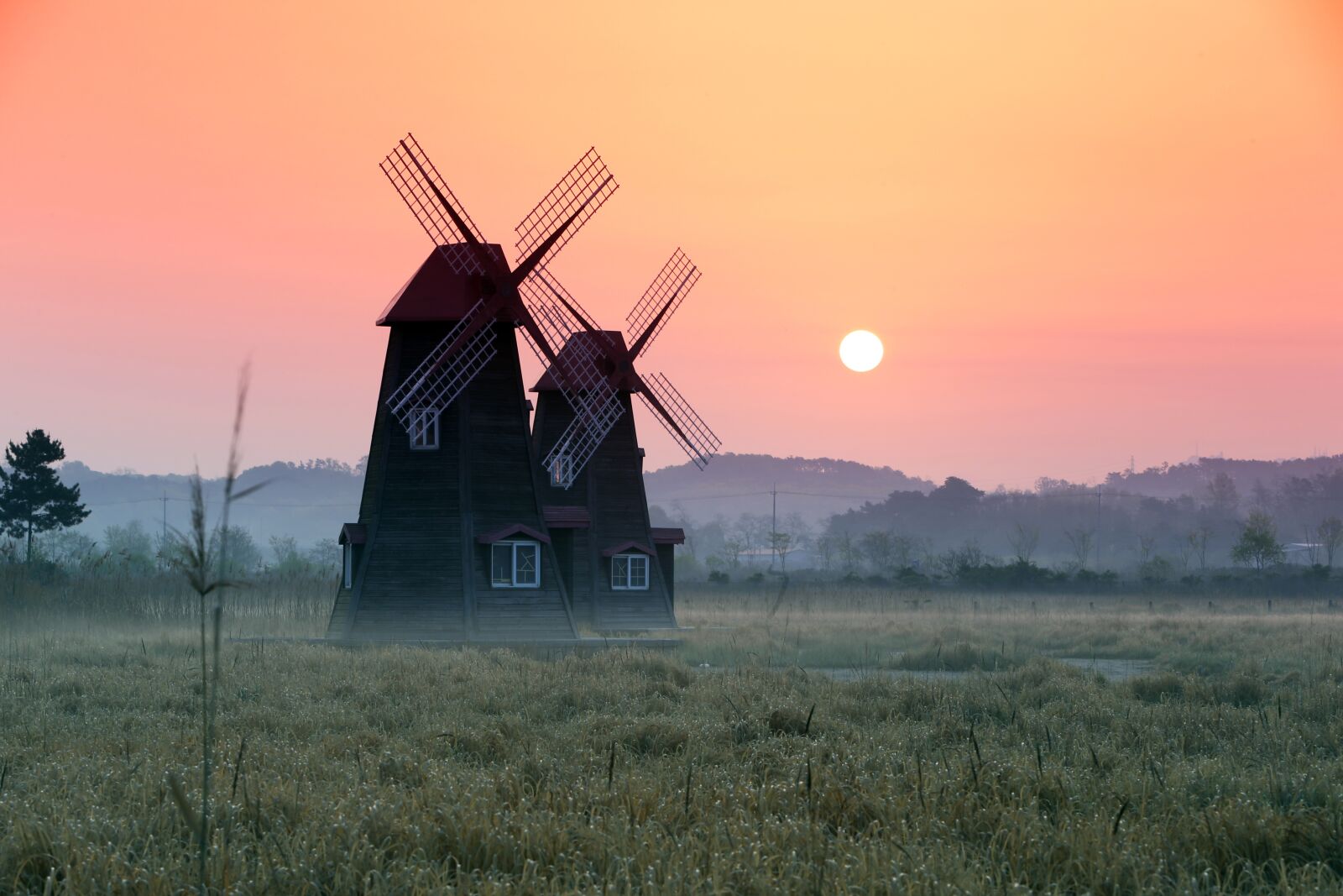 Canon EF 70-200mm F2.8L IS USM sample photo. Windmill, the future, sunrise photography