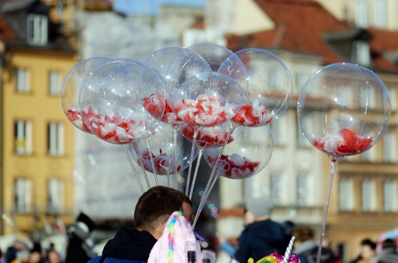 Nikon D5100 sample photo. Balloons, air, snowflakes photography