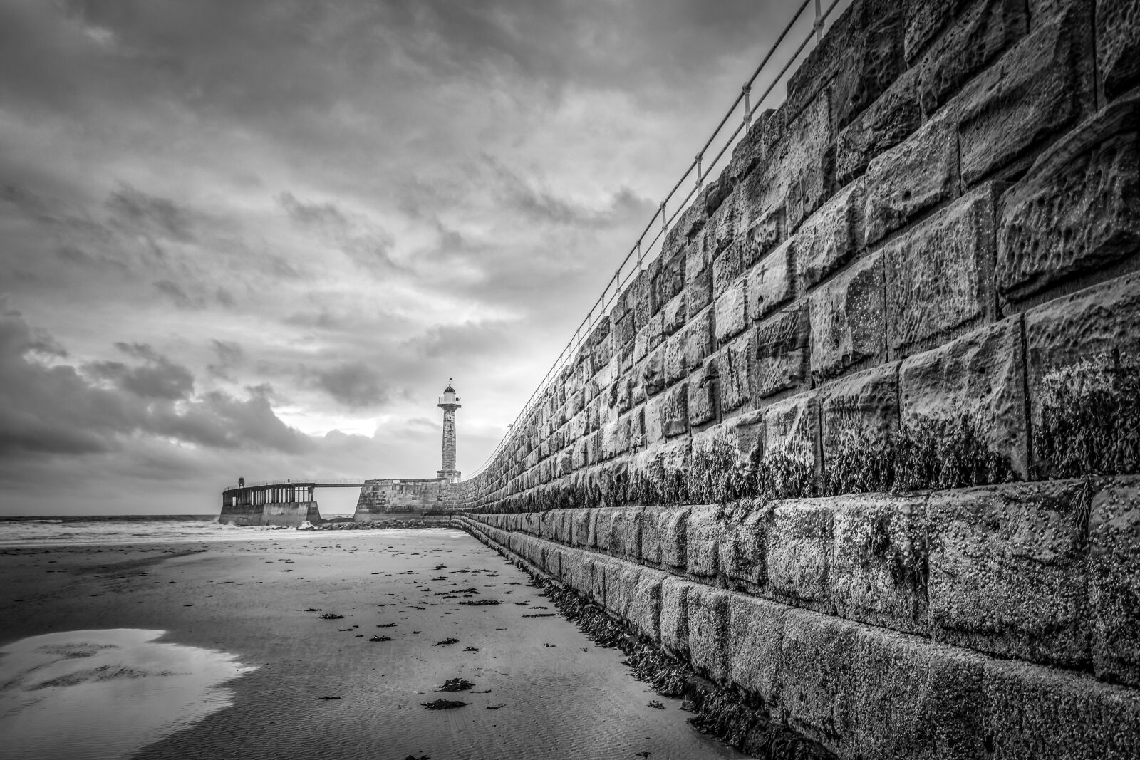Tokina AT-X Pro 11-16mm F2.8 DX II sample photo. Whitby, west pier, pier photography