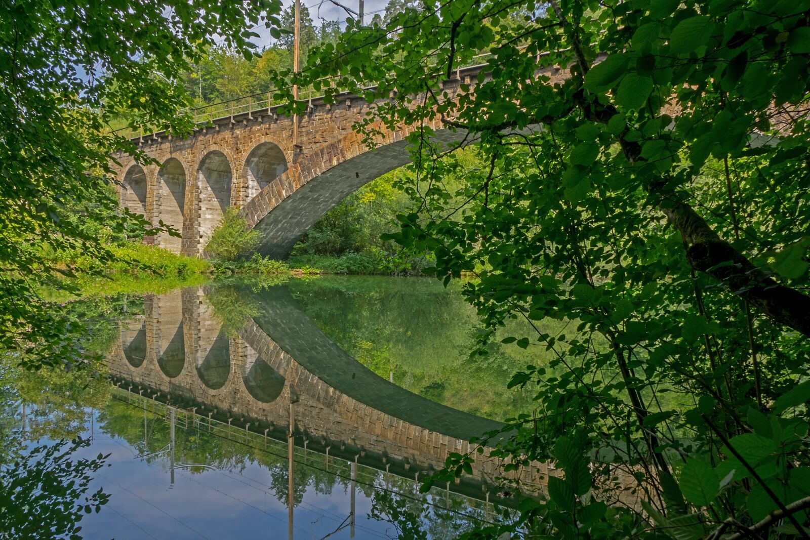 24-200mm F2.8 sample photo. Railway bridge, stone bridge photography