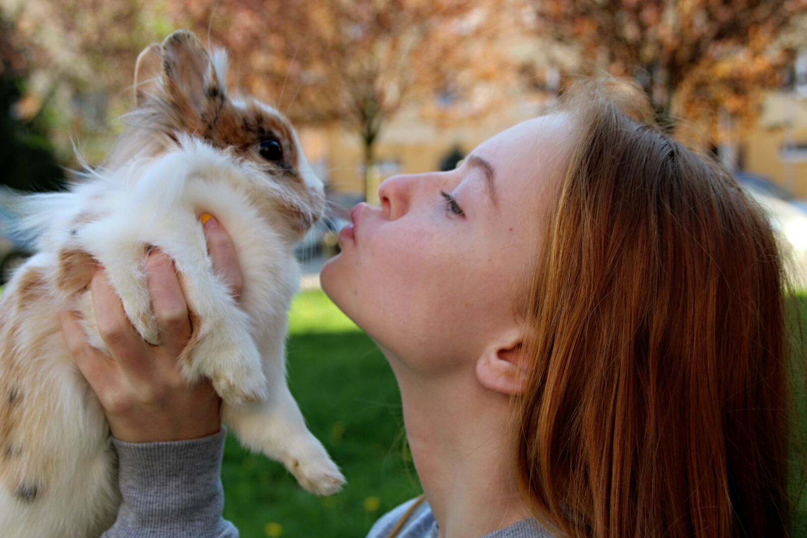 Canon EOS 1300D (EOS Rebel T6 / EOS Kiss X80) sample photo. Lady and the rabbit photography