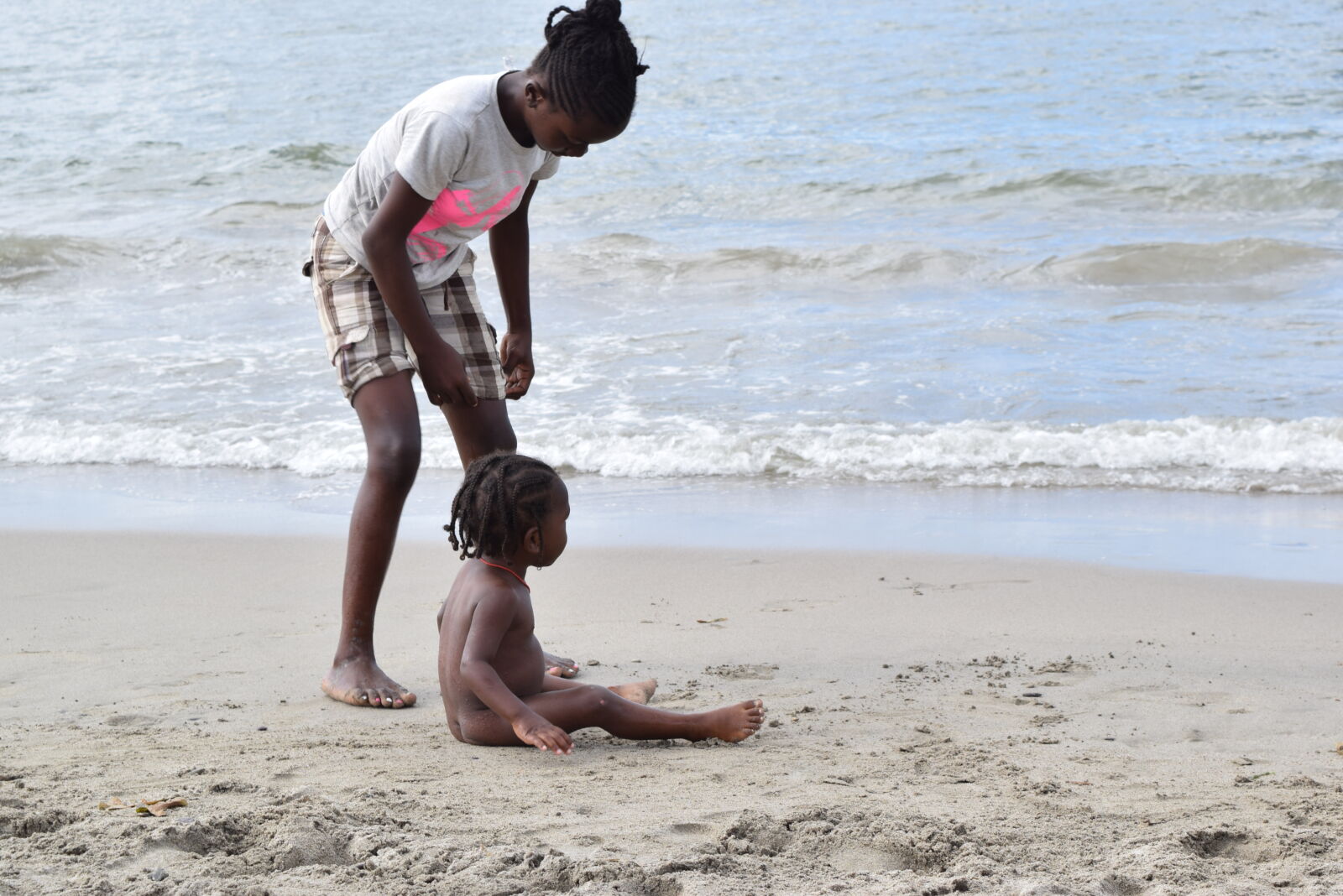 Nikon D3300 sample photo. Beach, black, child, caribbean photography