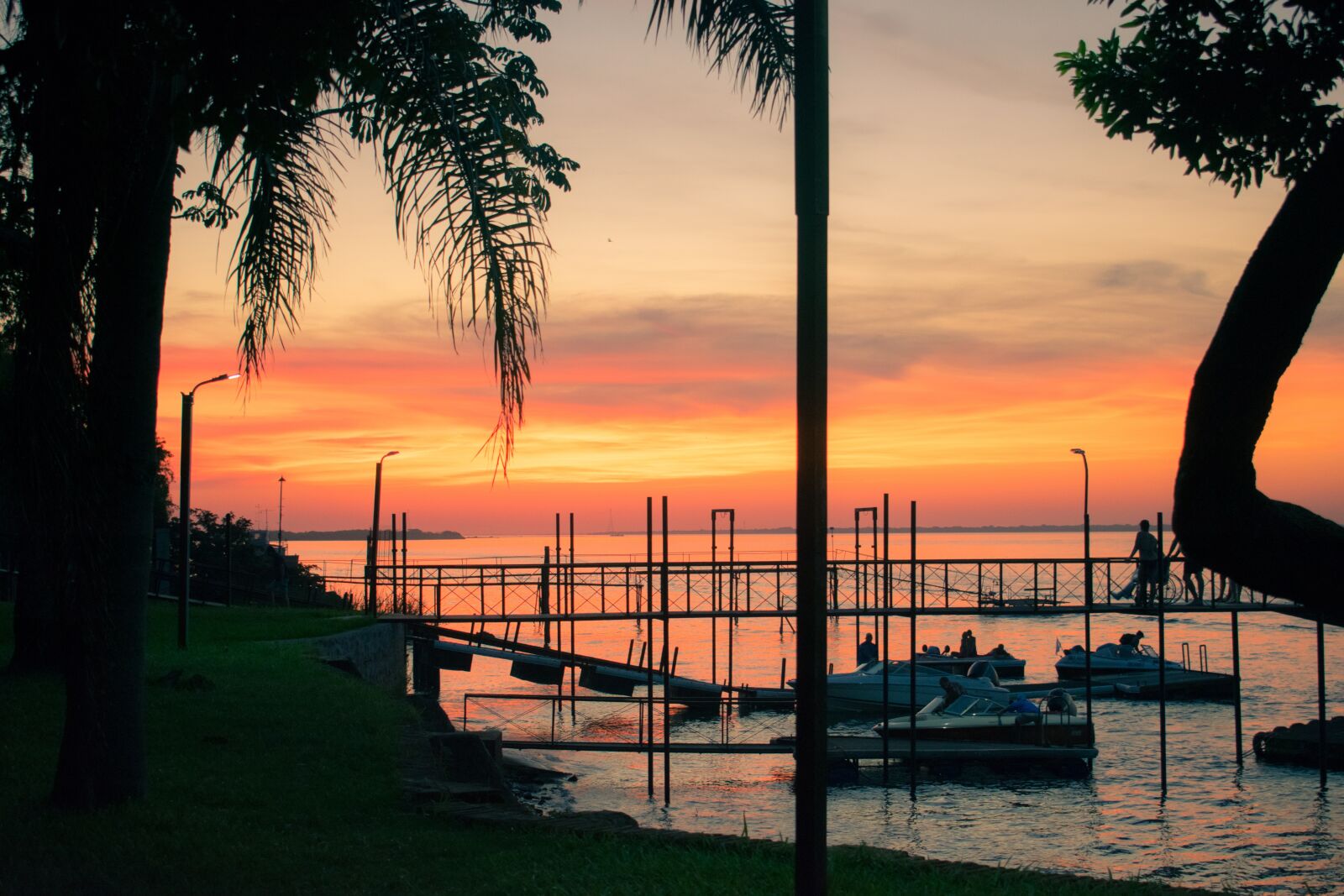 Nikon D3400 sample photo. Sunset, river, boats photography