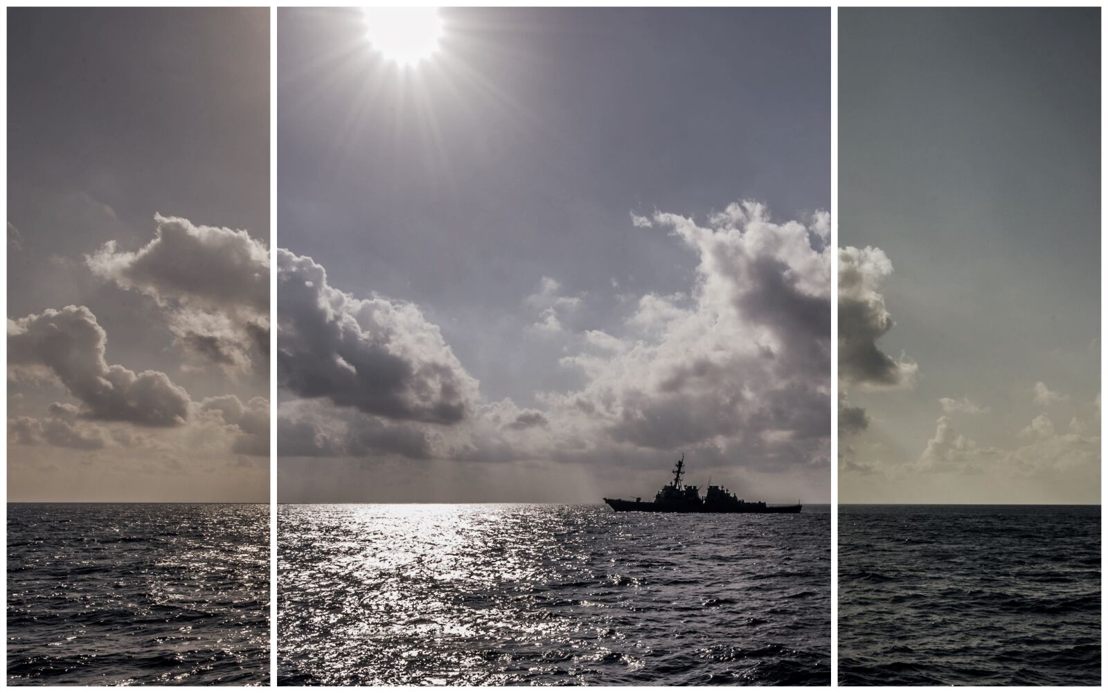 Nikon D4 sample photo. Ship, sunset, collage photography