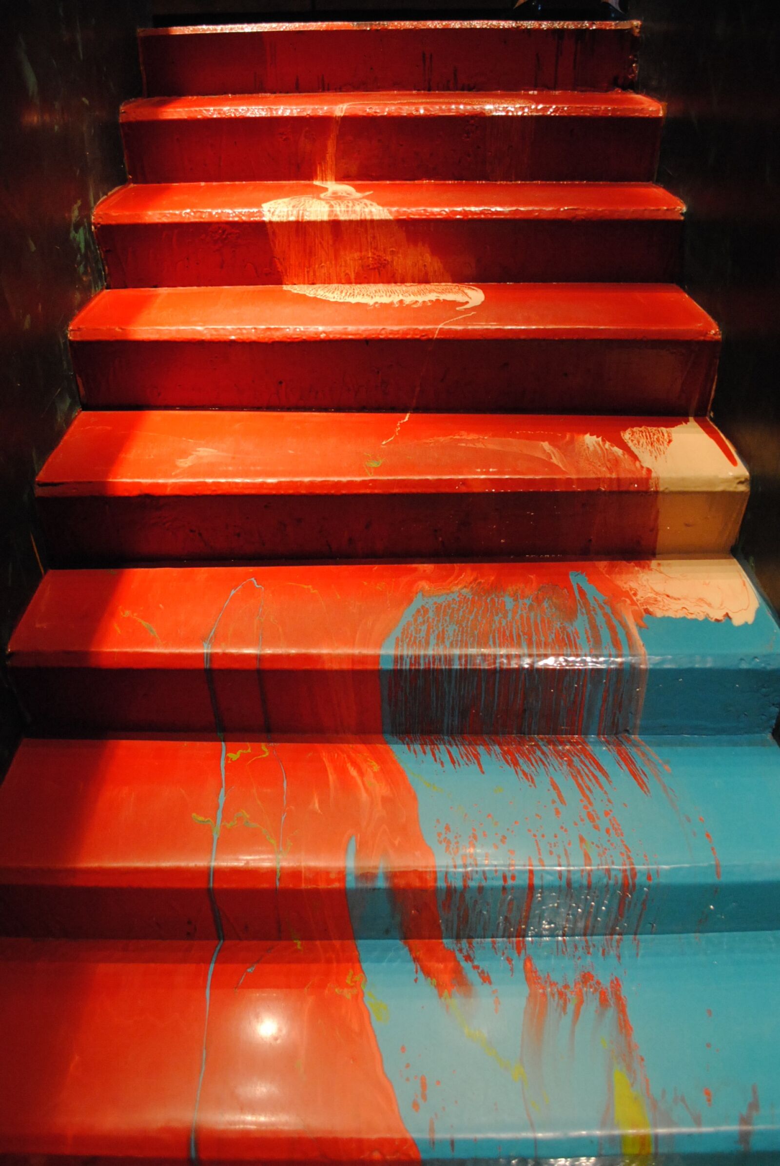Nikon D3000 sample photo. Stage, ladder, paint photography