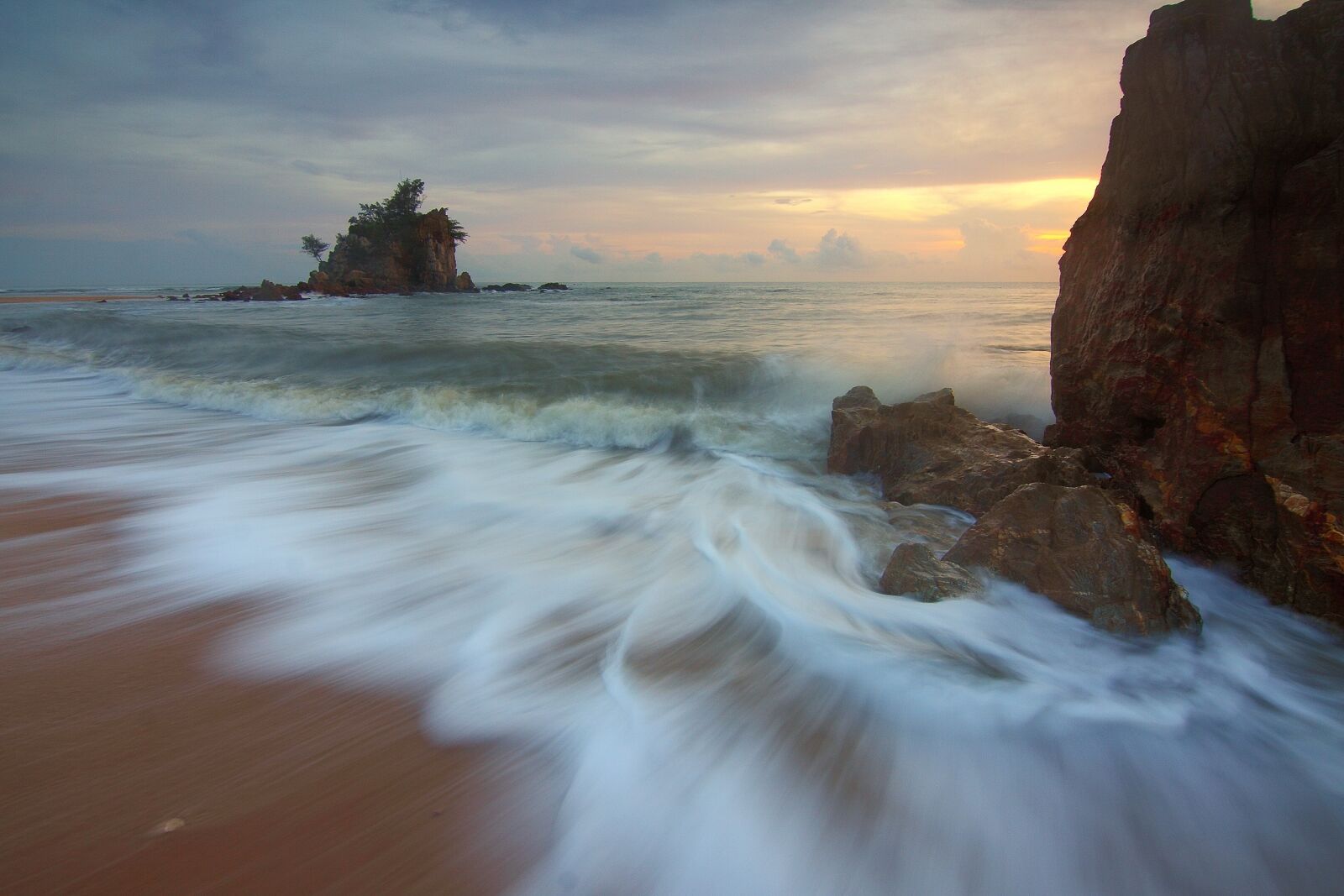 Canon EOS 50D sample photo. Water, sunrise, ocean photography