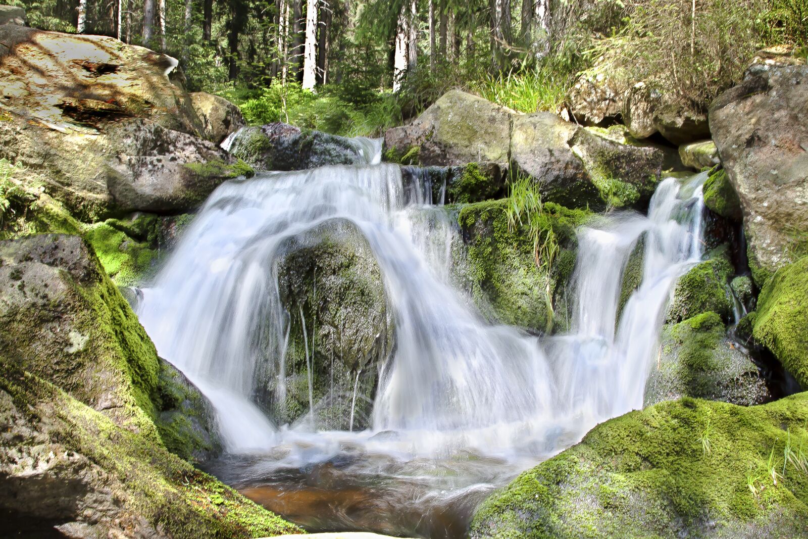 Canon EOS 50D + Canon EF 24-105mm F4L IS USM sample photo. Waterfall, bach, water photography