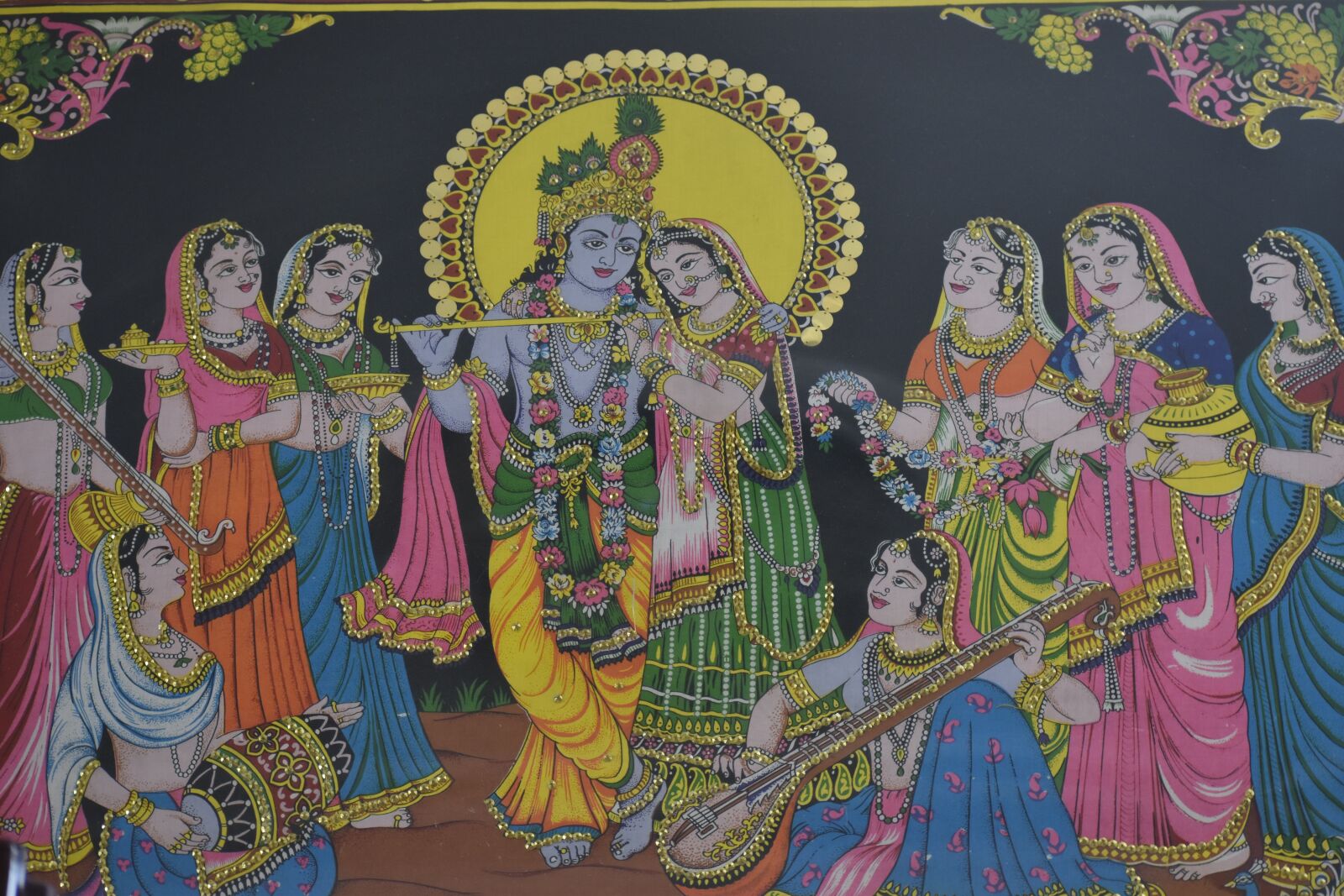 Nikon D5600 sample photo. Radha krishna, painting, traditional photography